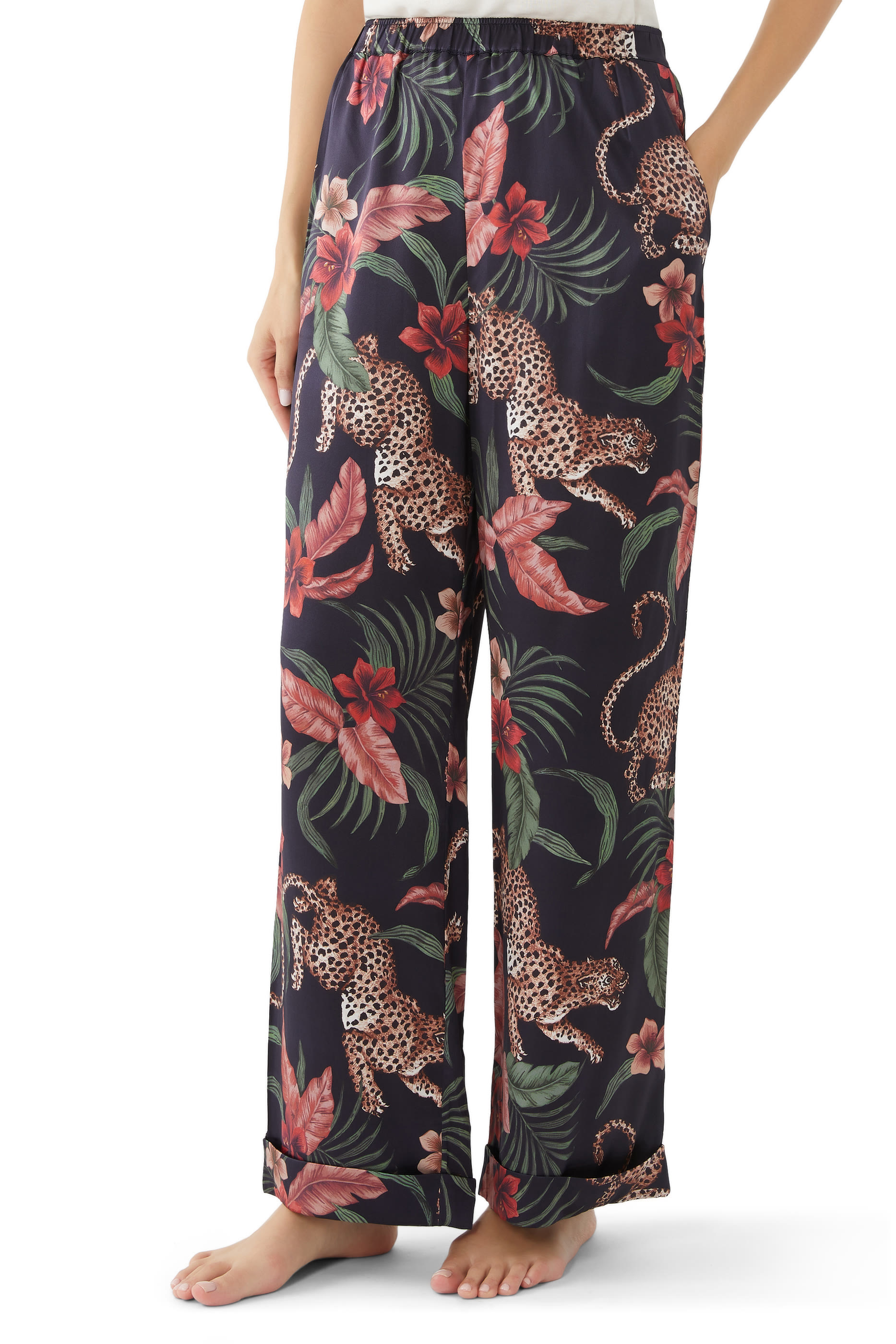 Soleia Leopard Print Pyjama Set