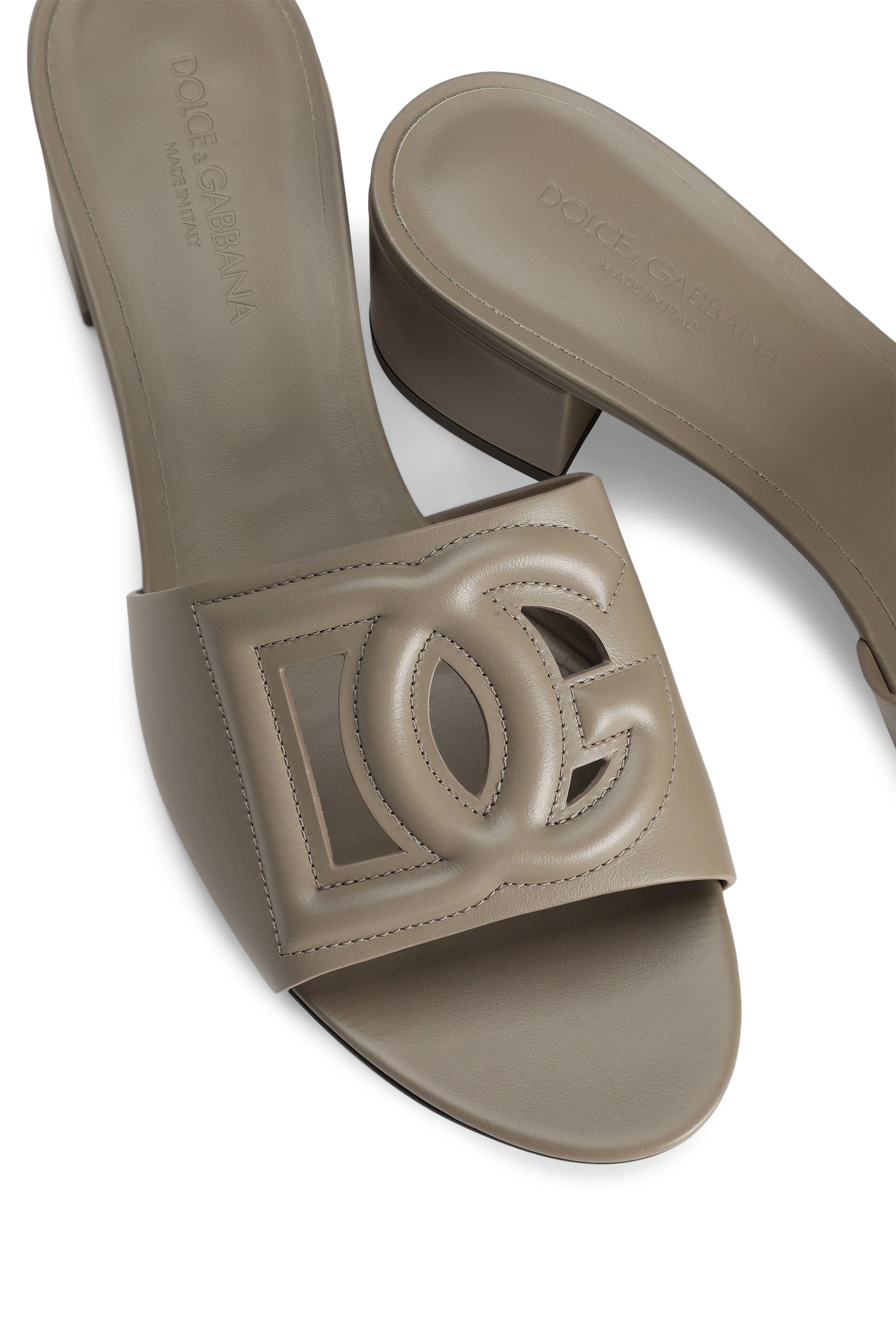 DG Logo Calfskin Mules 40
