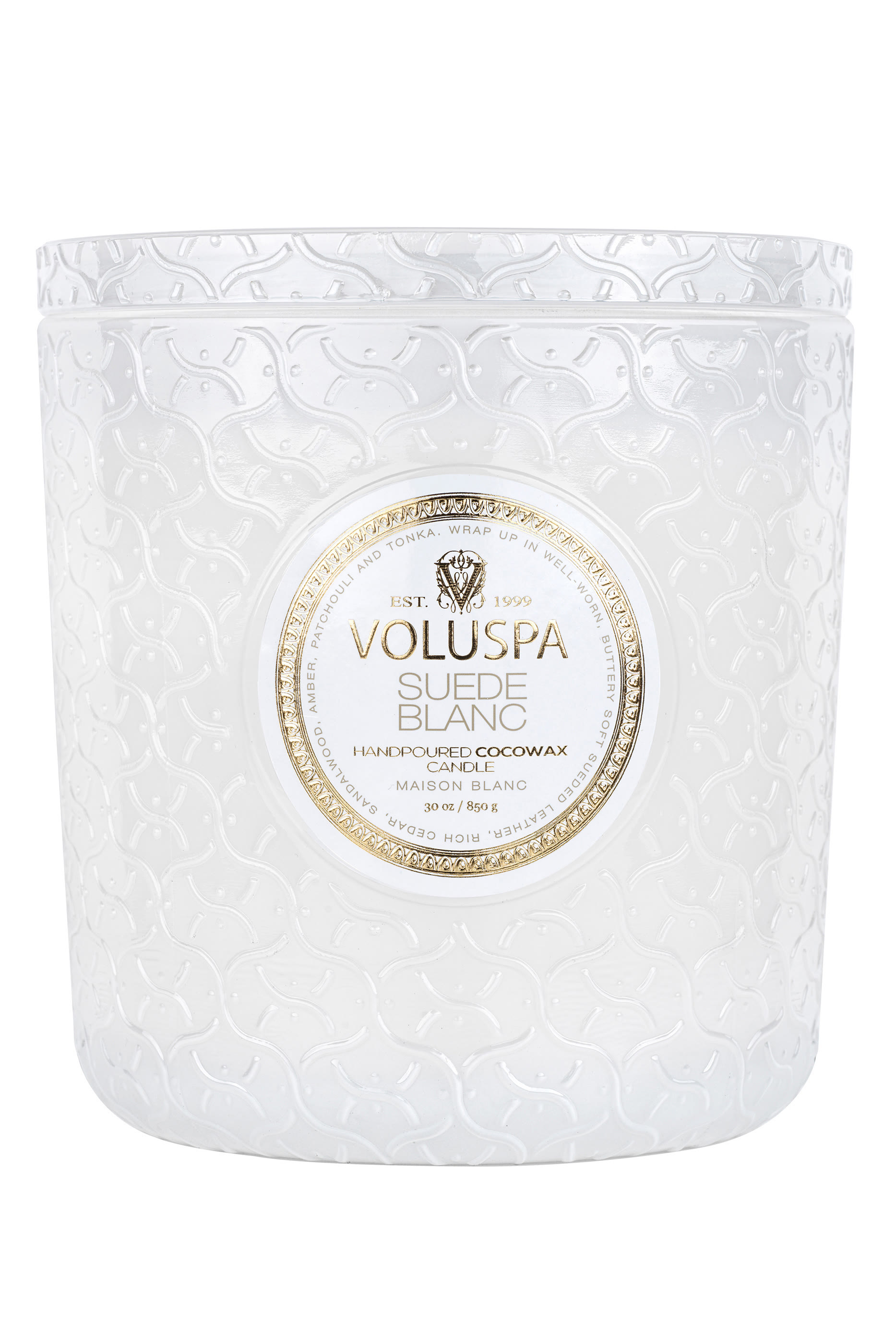 Suede Blanc Luxe Candle