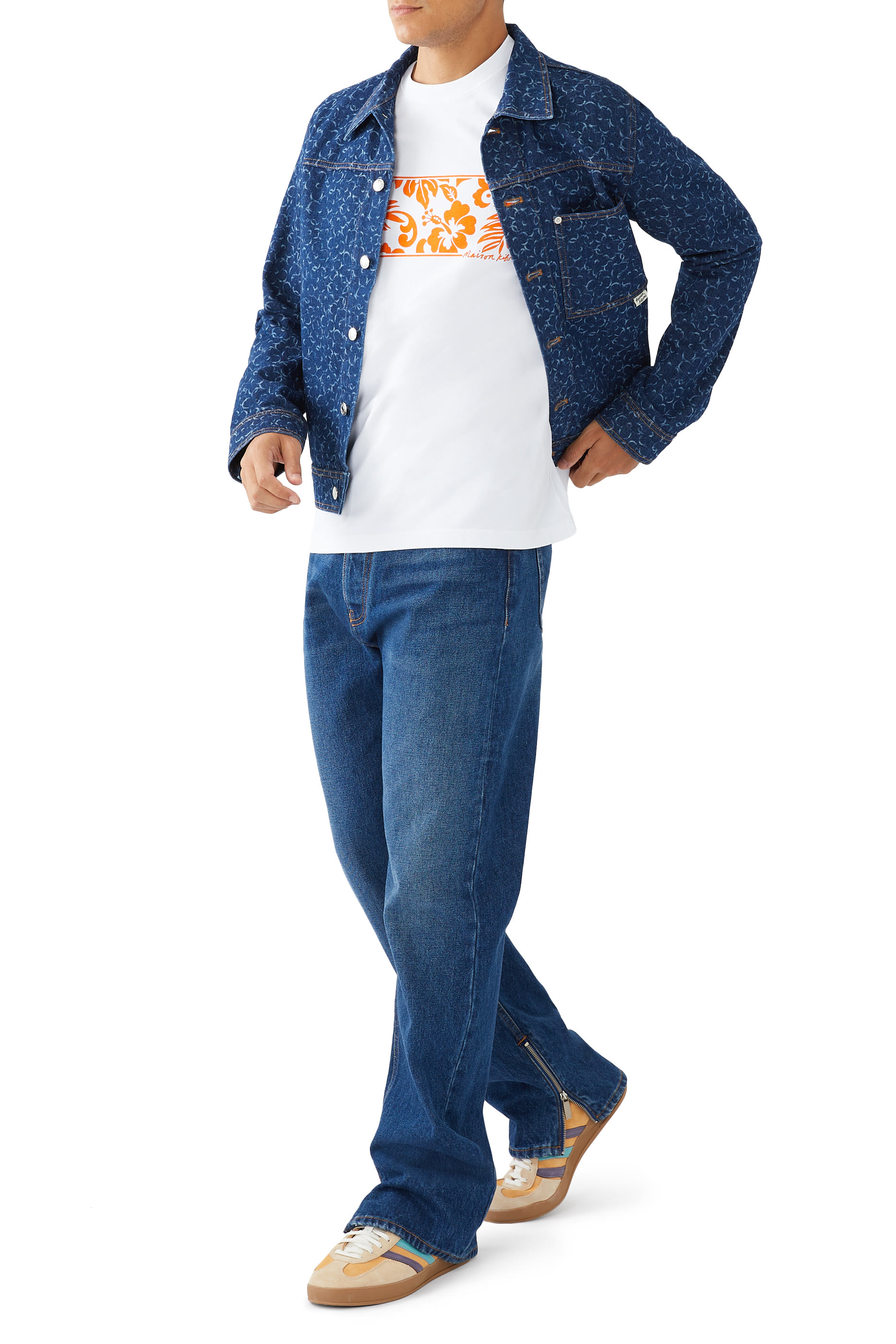 Tropical Band Comfort Cotton T-Shirt