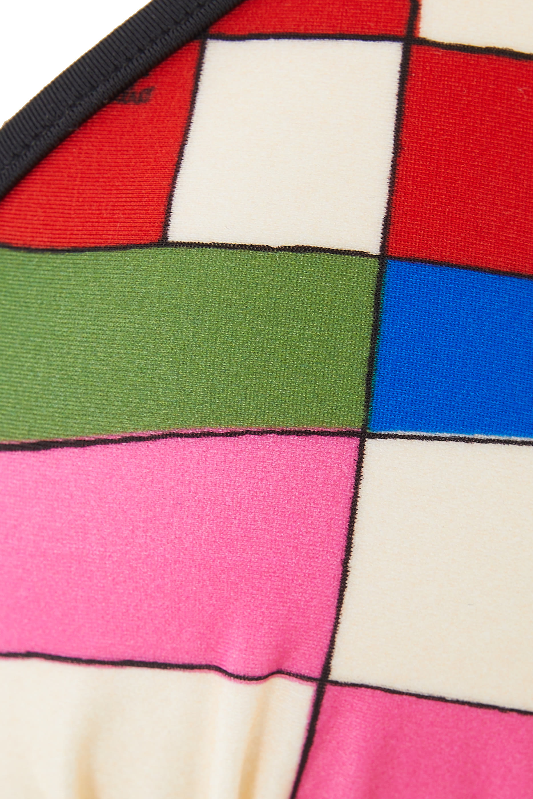 Giardino-Print Halterneck Bikini Top