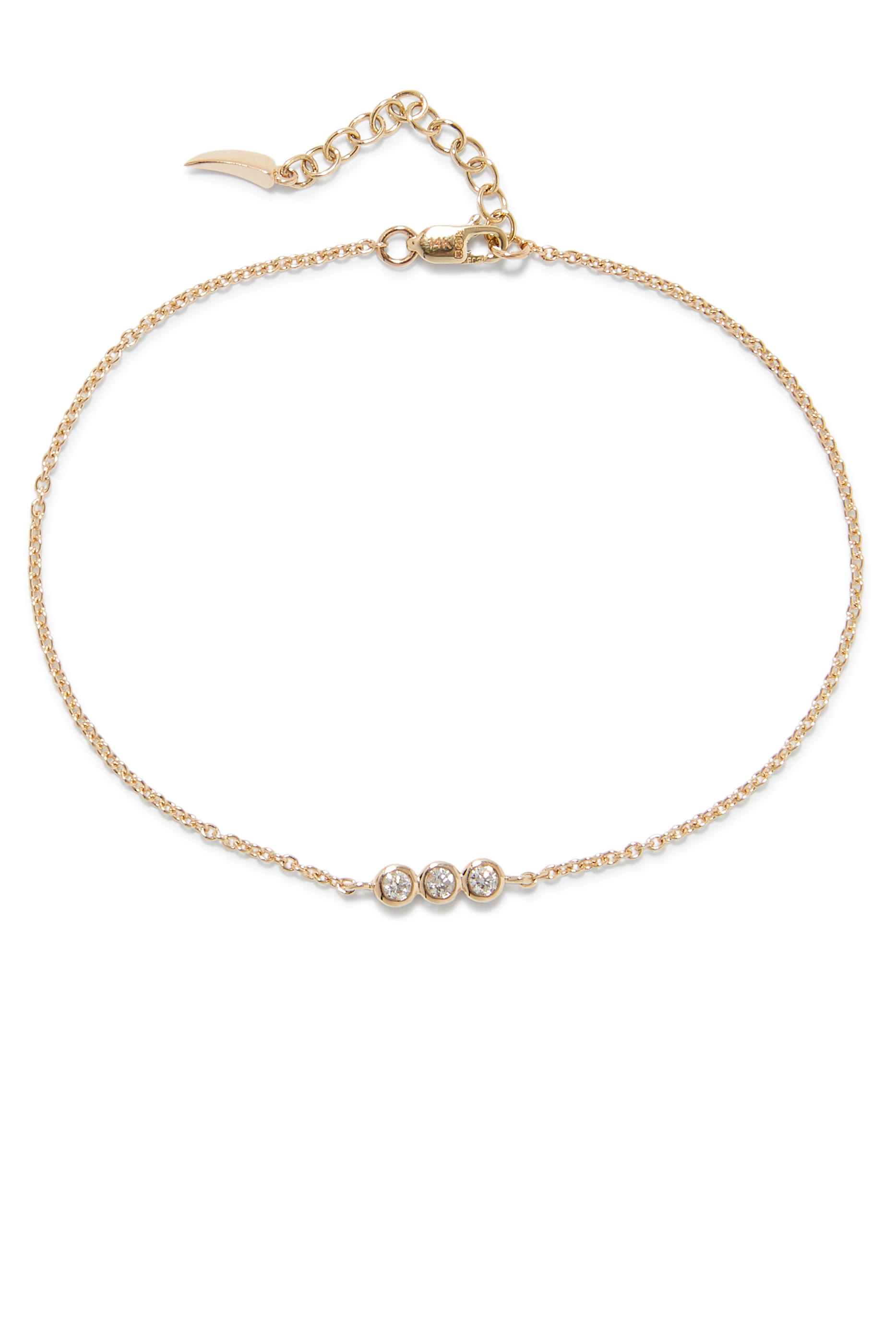 Fine Diamond Solitaire Trio Bracelet