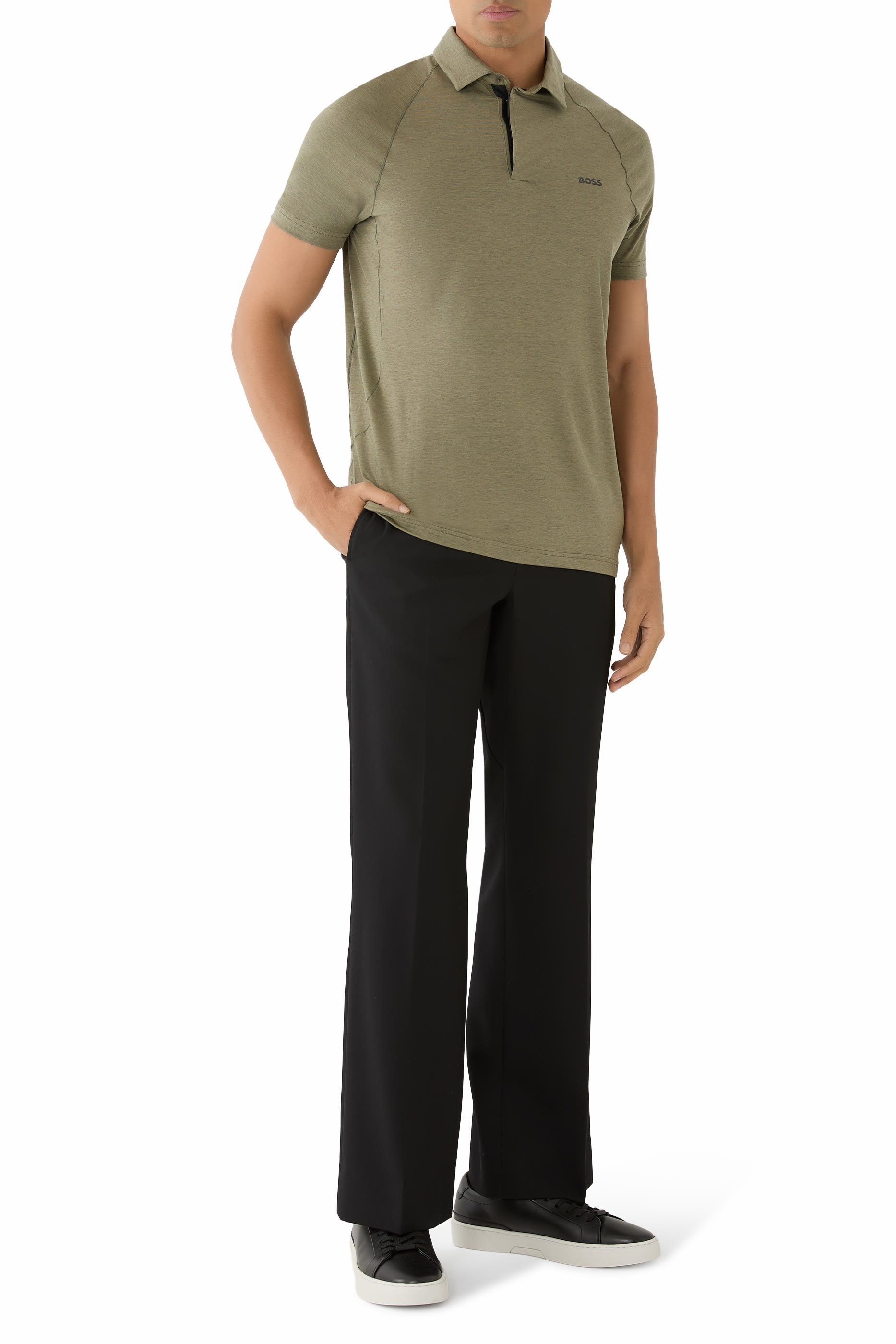 Temperature-Regulating Performance Slim-Fit Polo Shirt