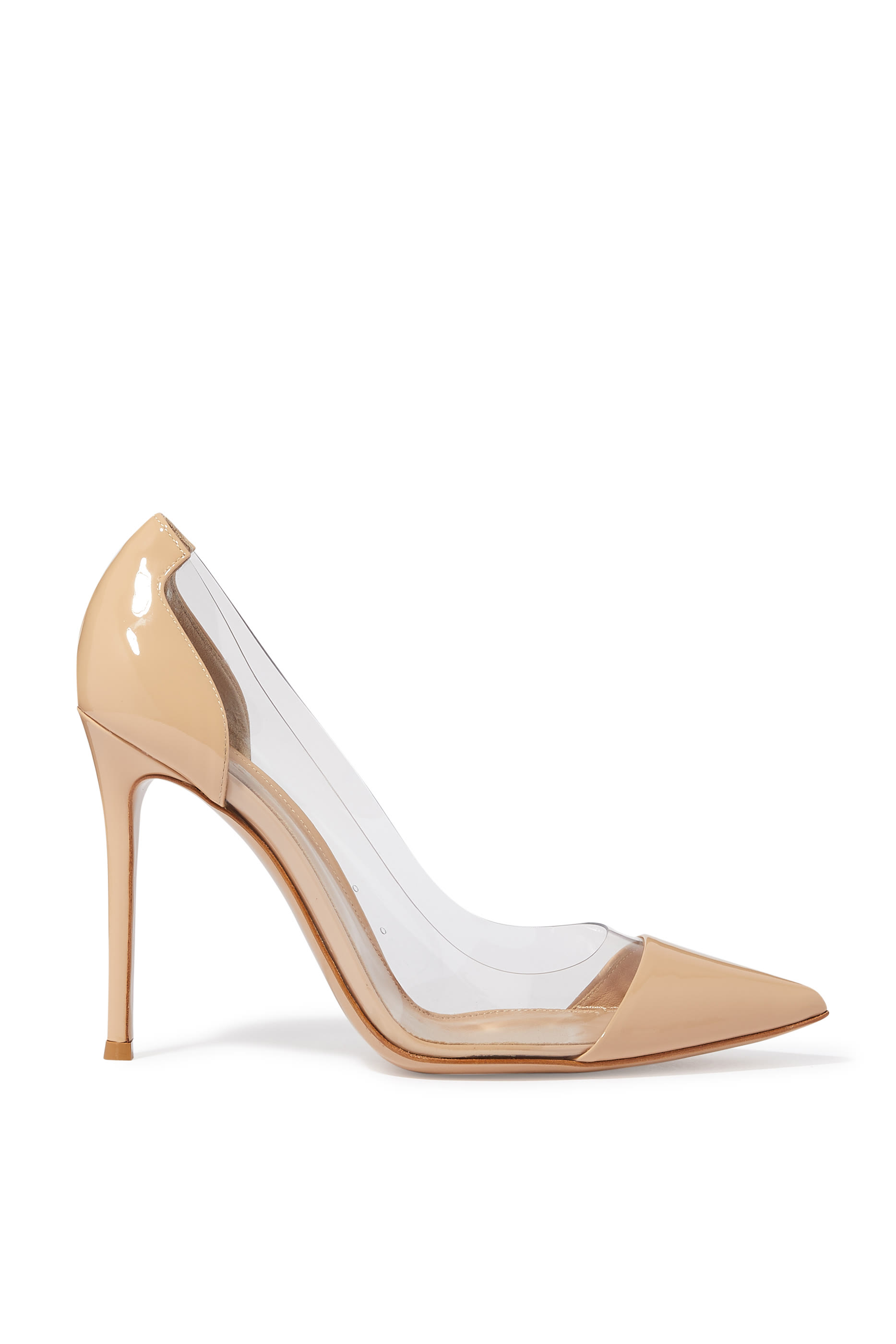 105 Leather & Plexi Pumps