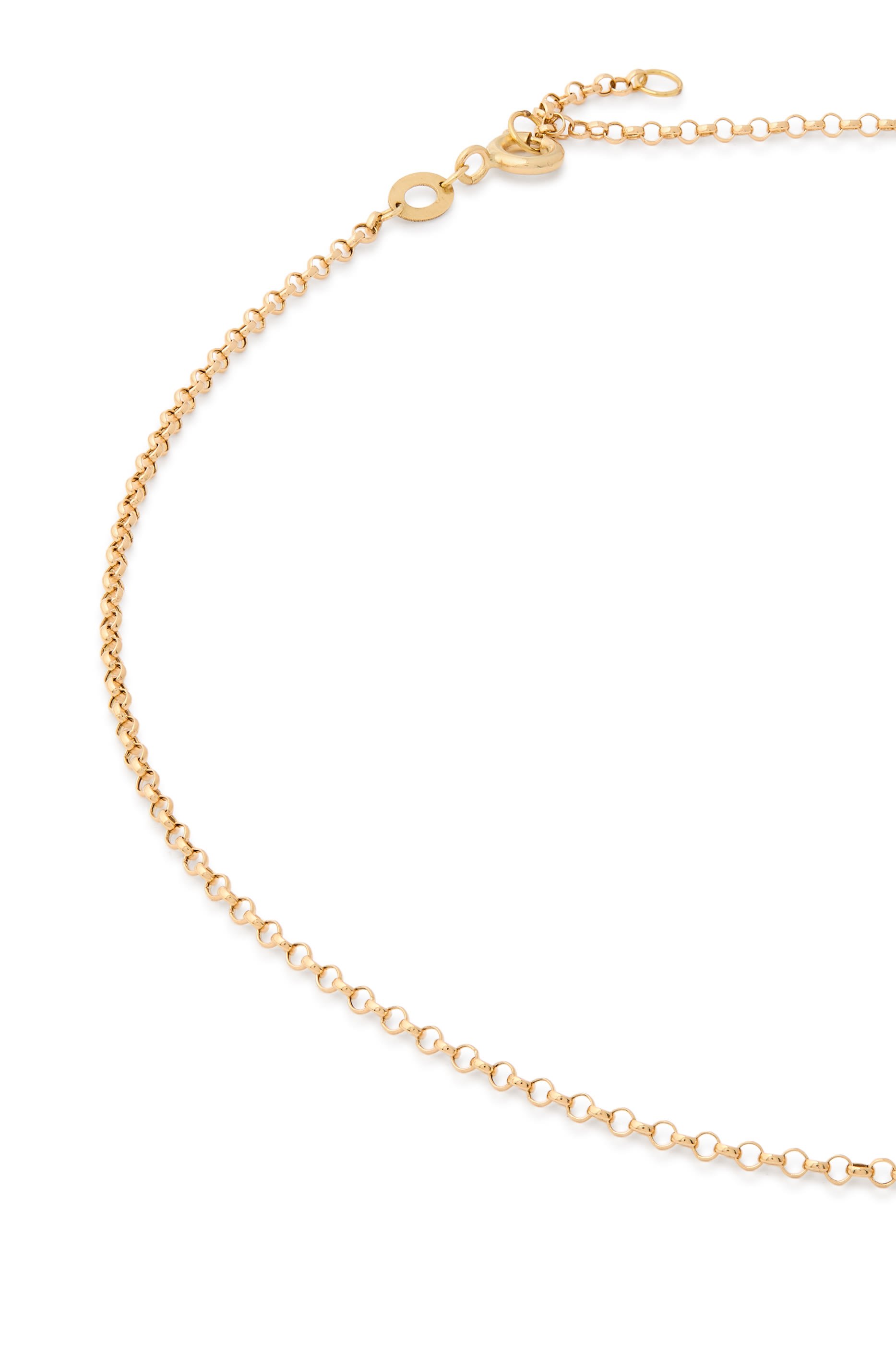 Circus Moon Warrior Necklace, 18K Yellow Gold & Lapis