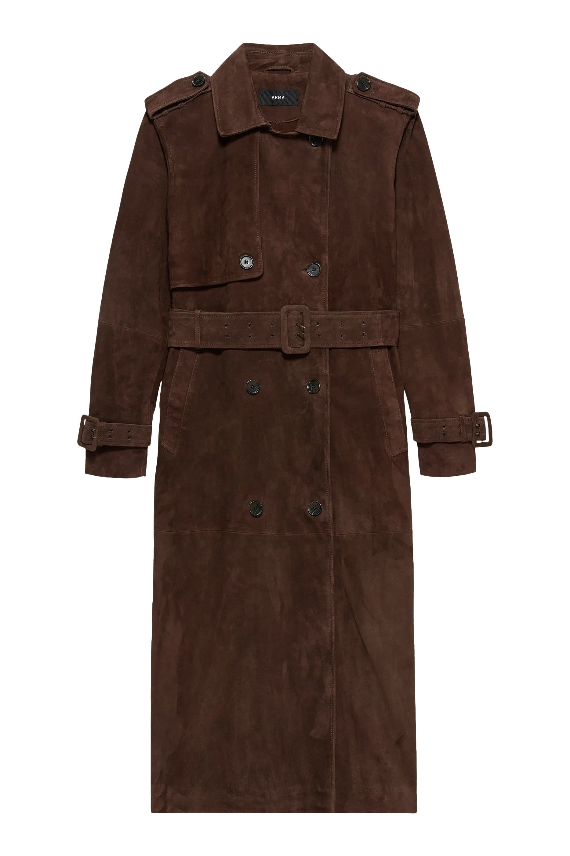 Benedict Suede Trenchcoat 