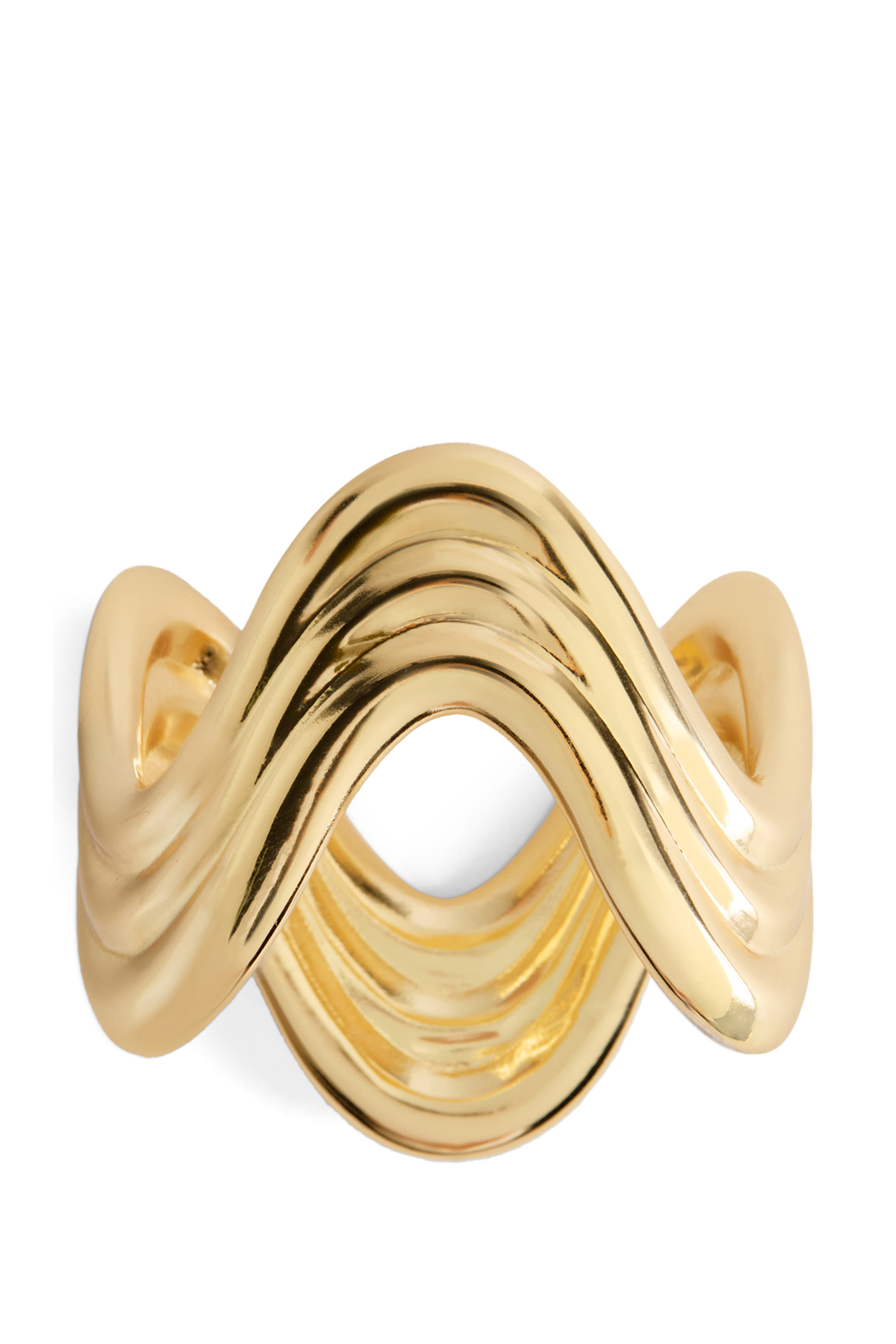 Ripple Platinum Napkin Ring, Set of 4