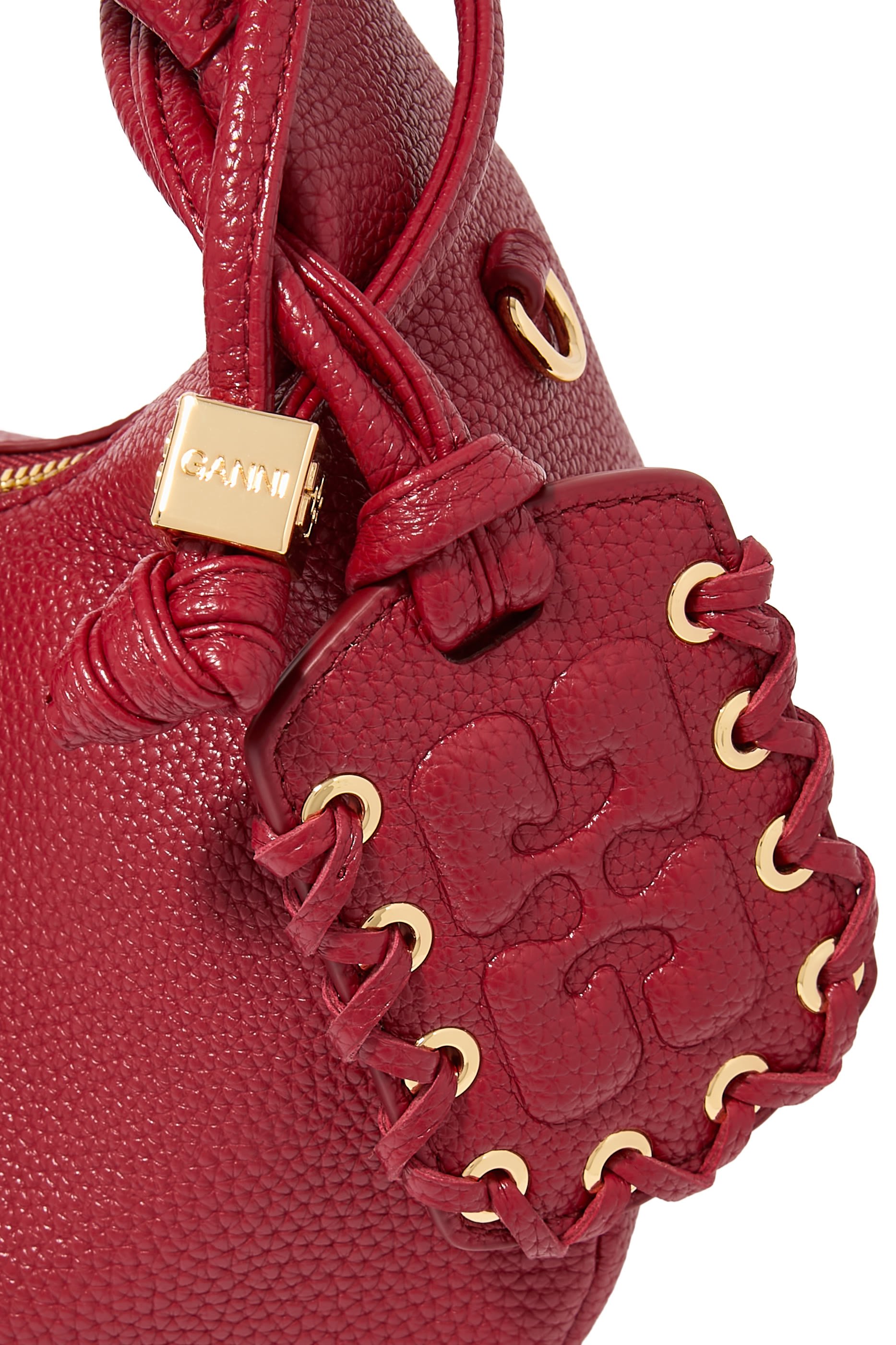 Grained Mini Hobo Bag