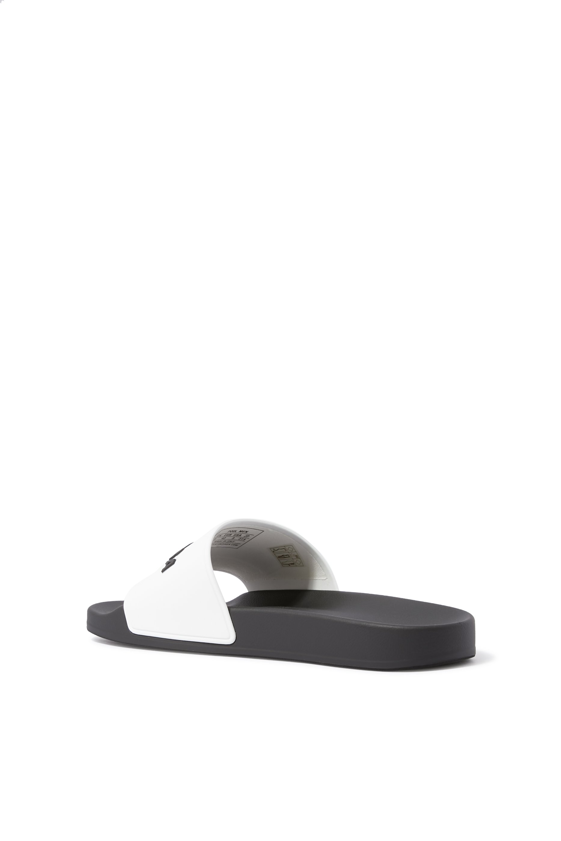 Piscine Rubber Logo-Embossed Slides