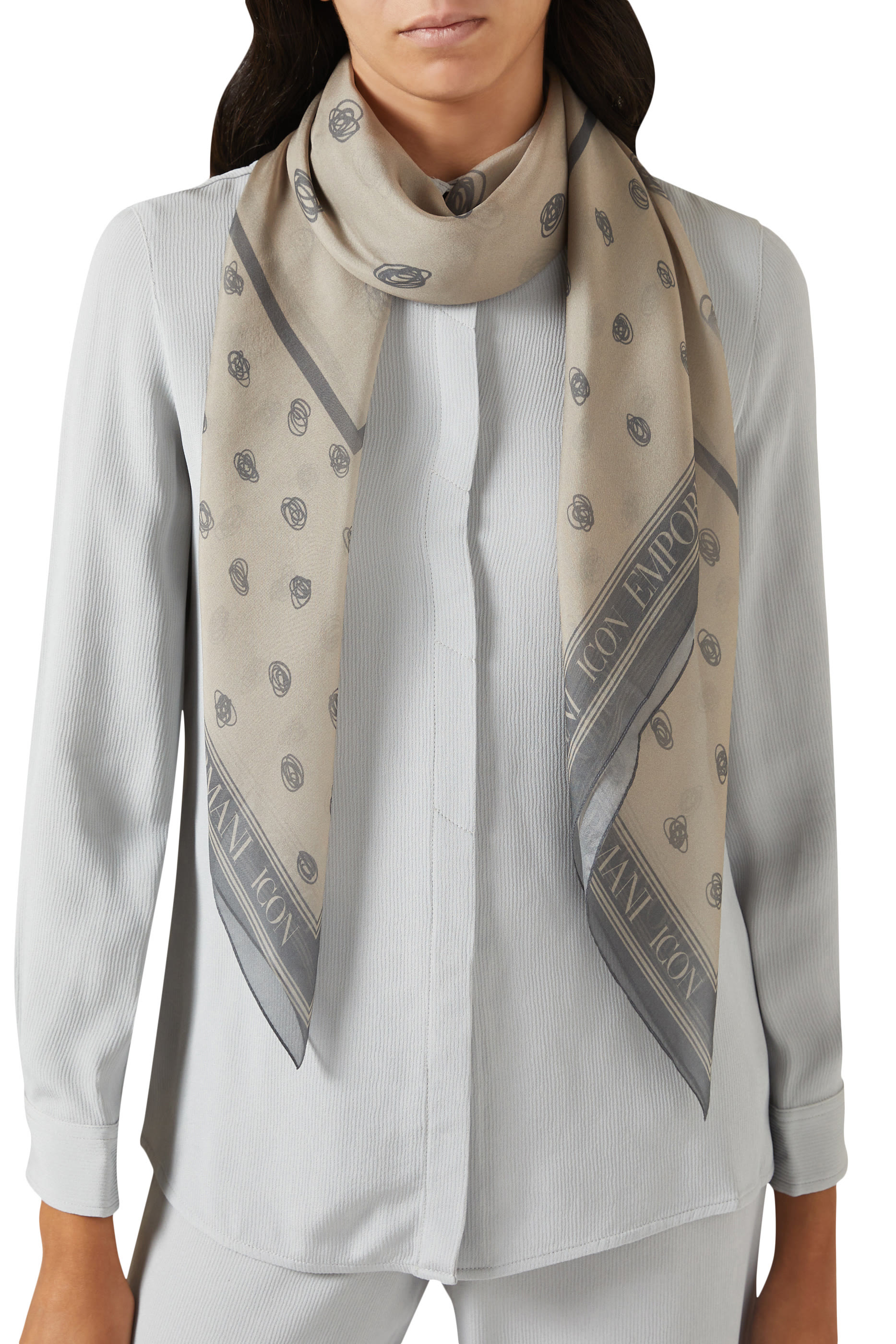 Foulard Dot Silk Scarf
