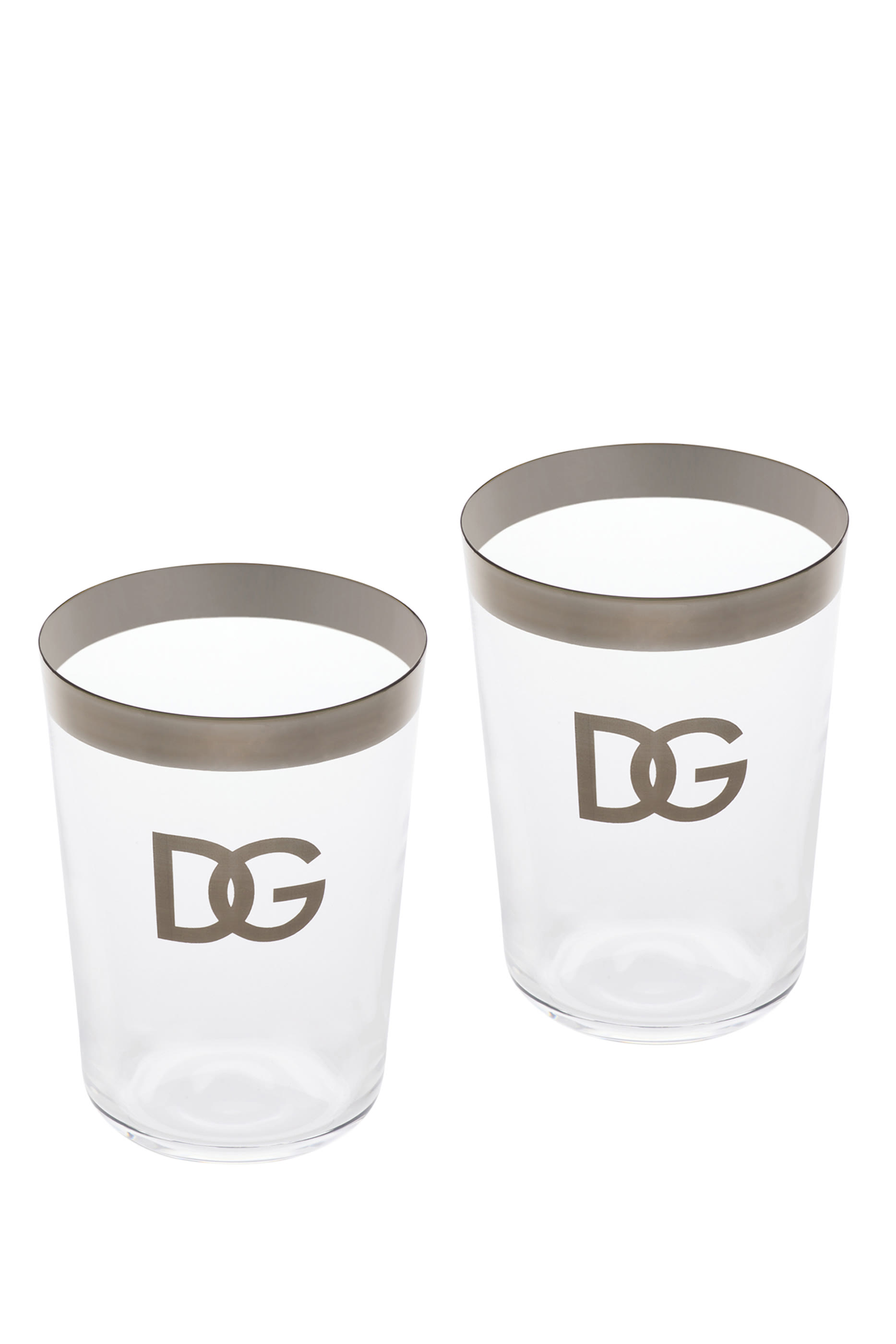 Platinum Logo Soft Drink Glasses, Set of 2