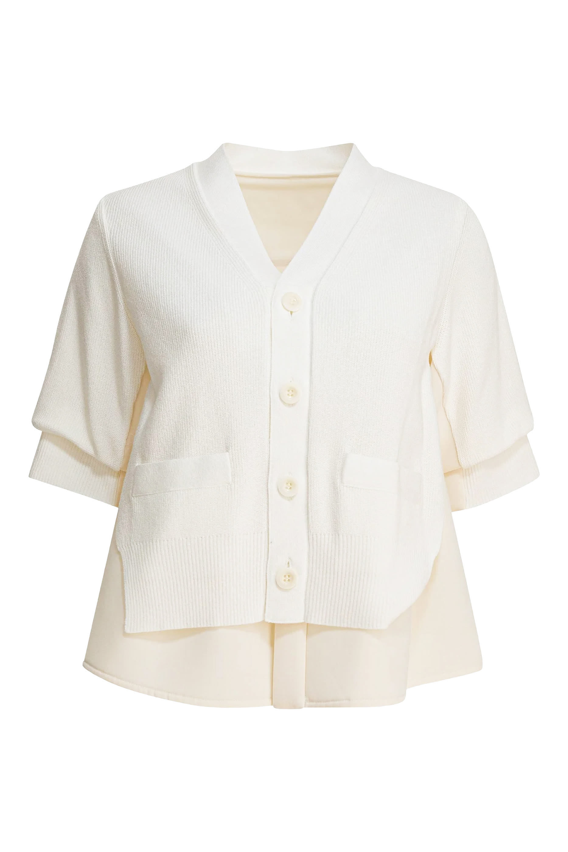 Suiting Mix Knit Cardigan 