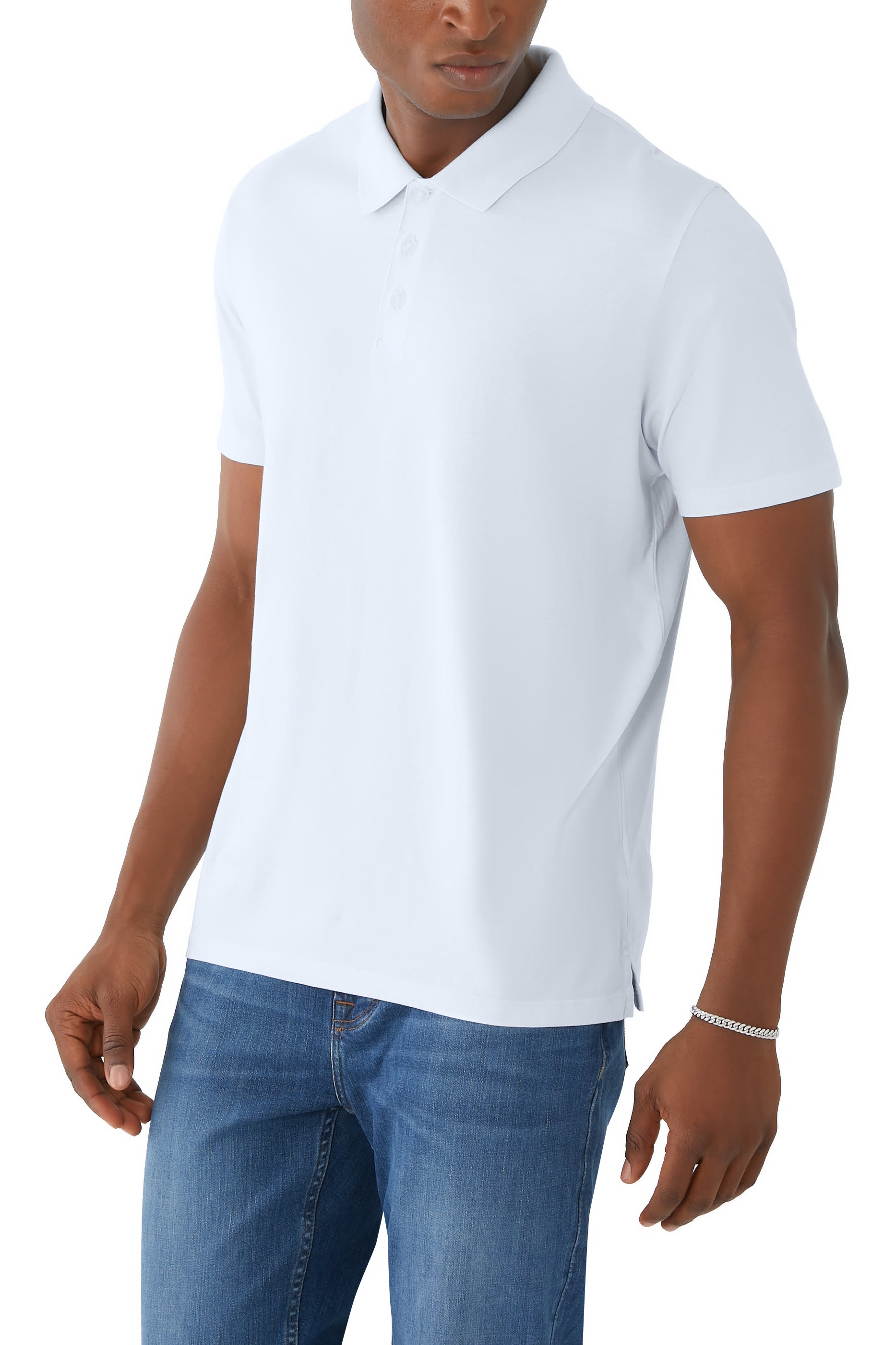 Pima Cotton Short-Sleeve Polo Shirt