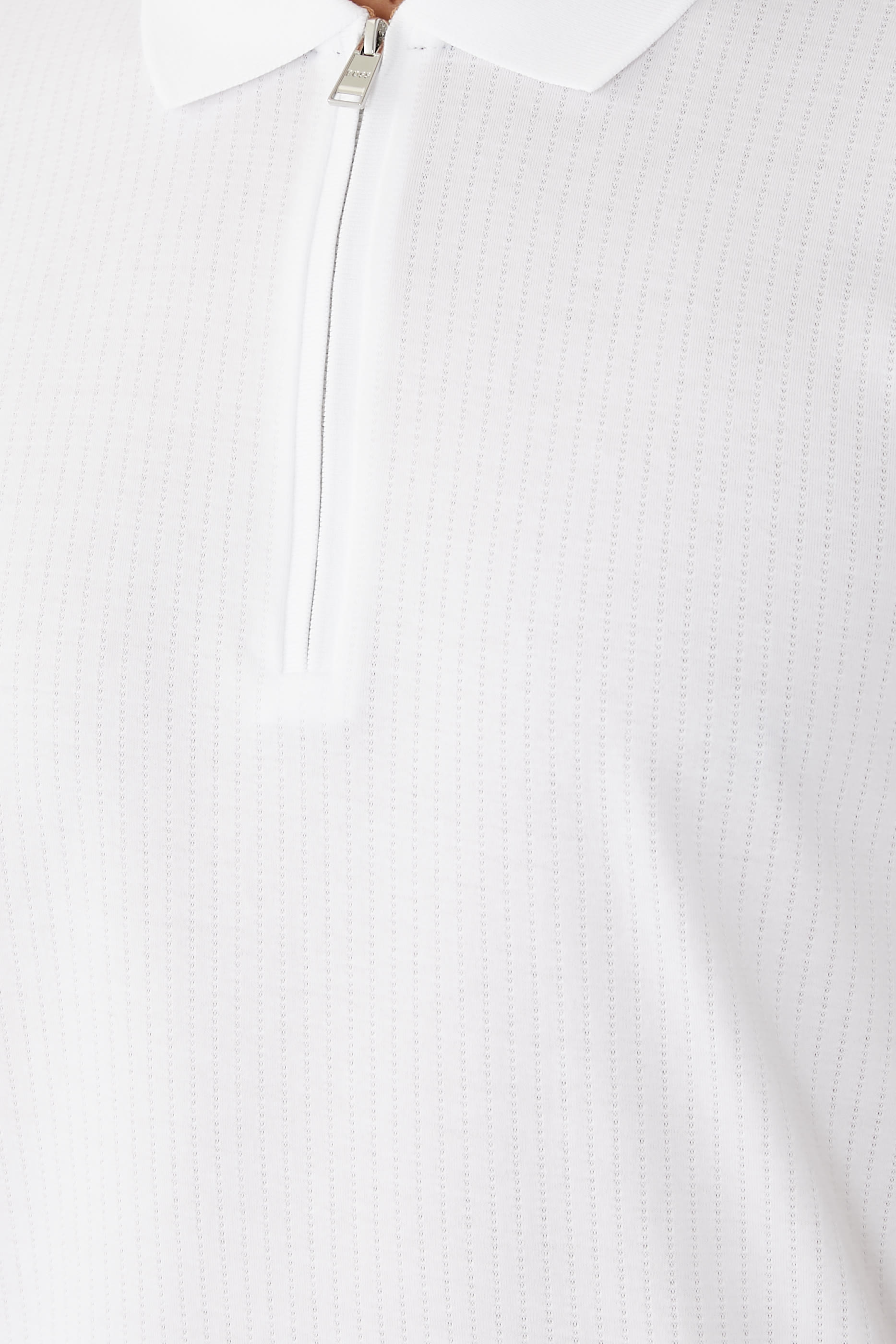 Zip Collar Slim-Fit Polo Shirt