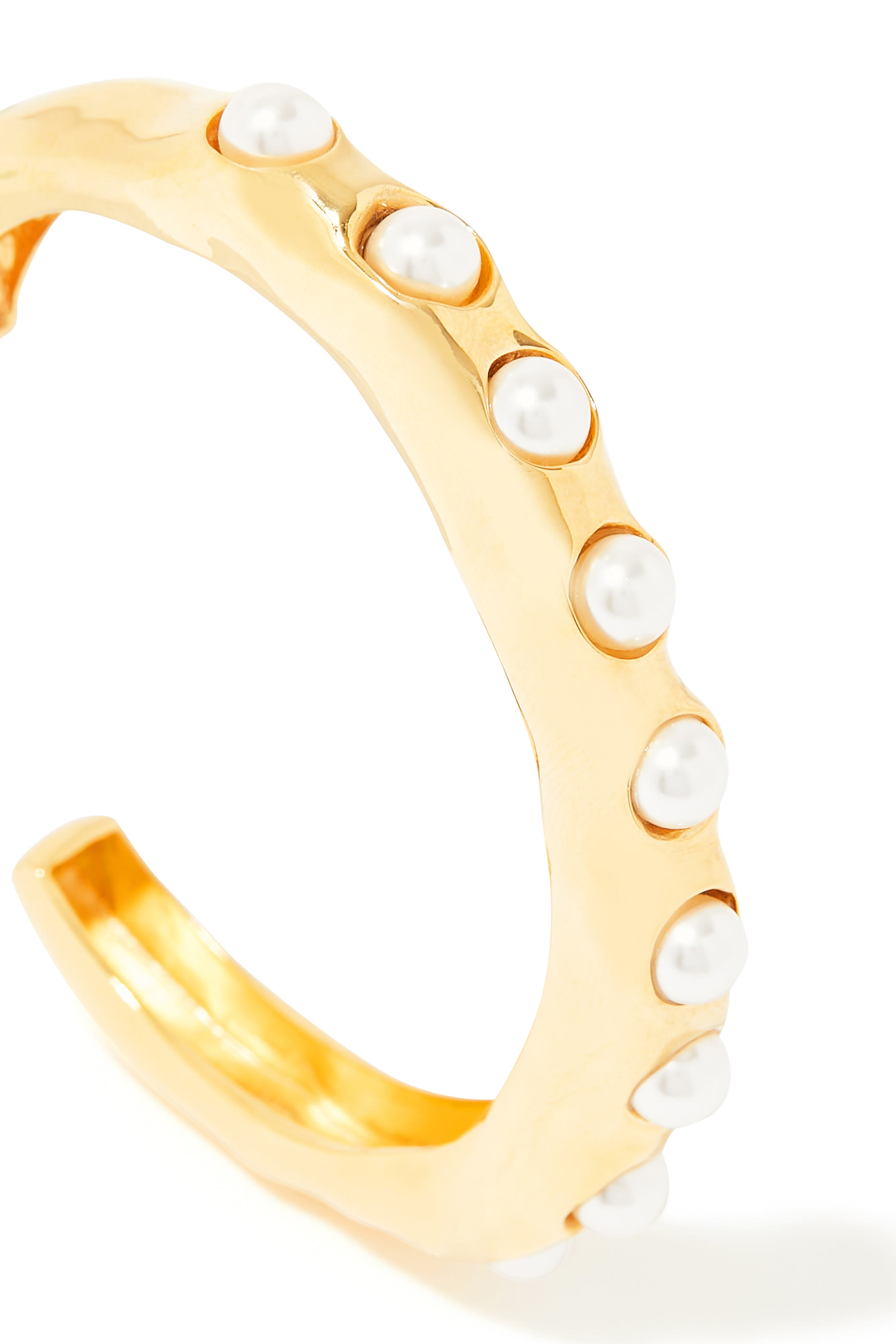Statement Wave Pearl Cuff