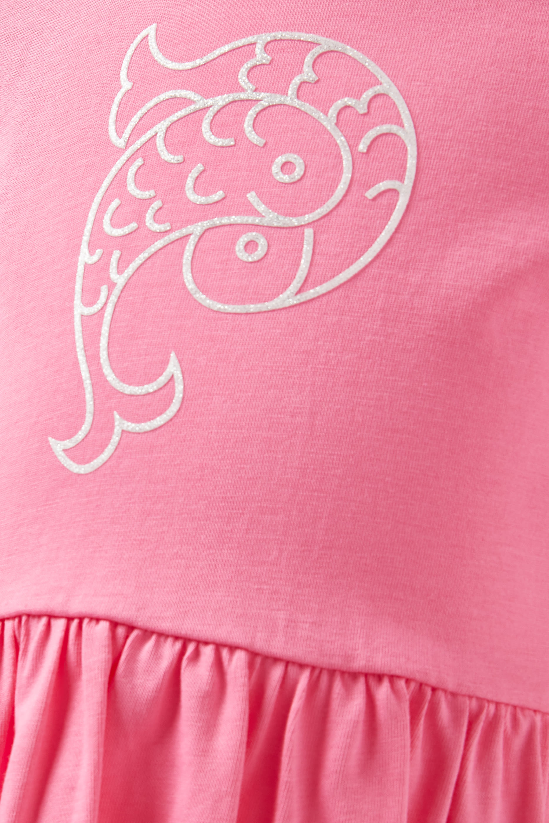 Kids Logo Print Cotton Dress