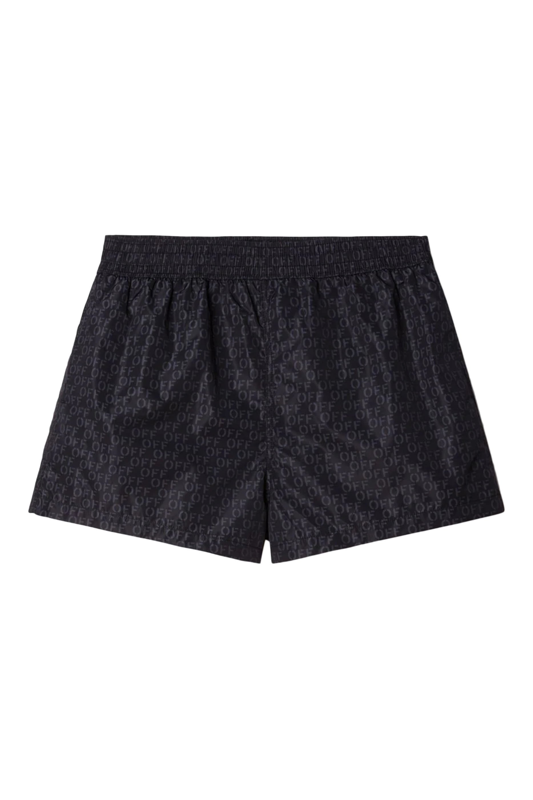 Allover Logo Print Swim Shorts
