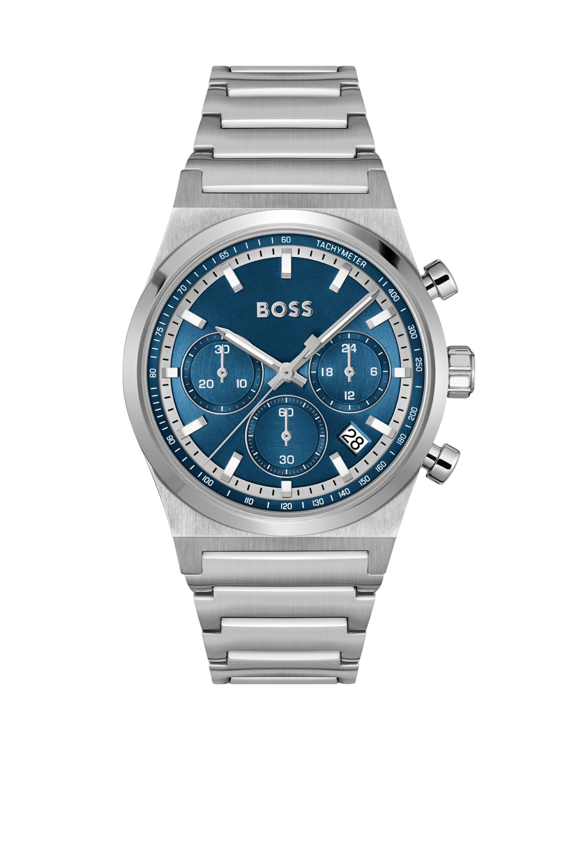 Candor Chrono Silver-Tone Chronograph Watch