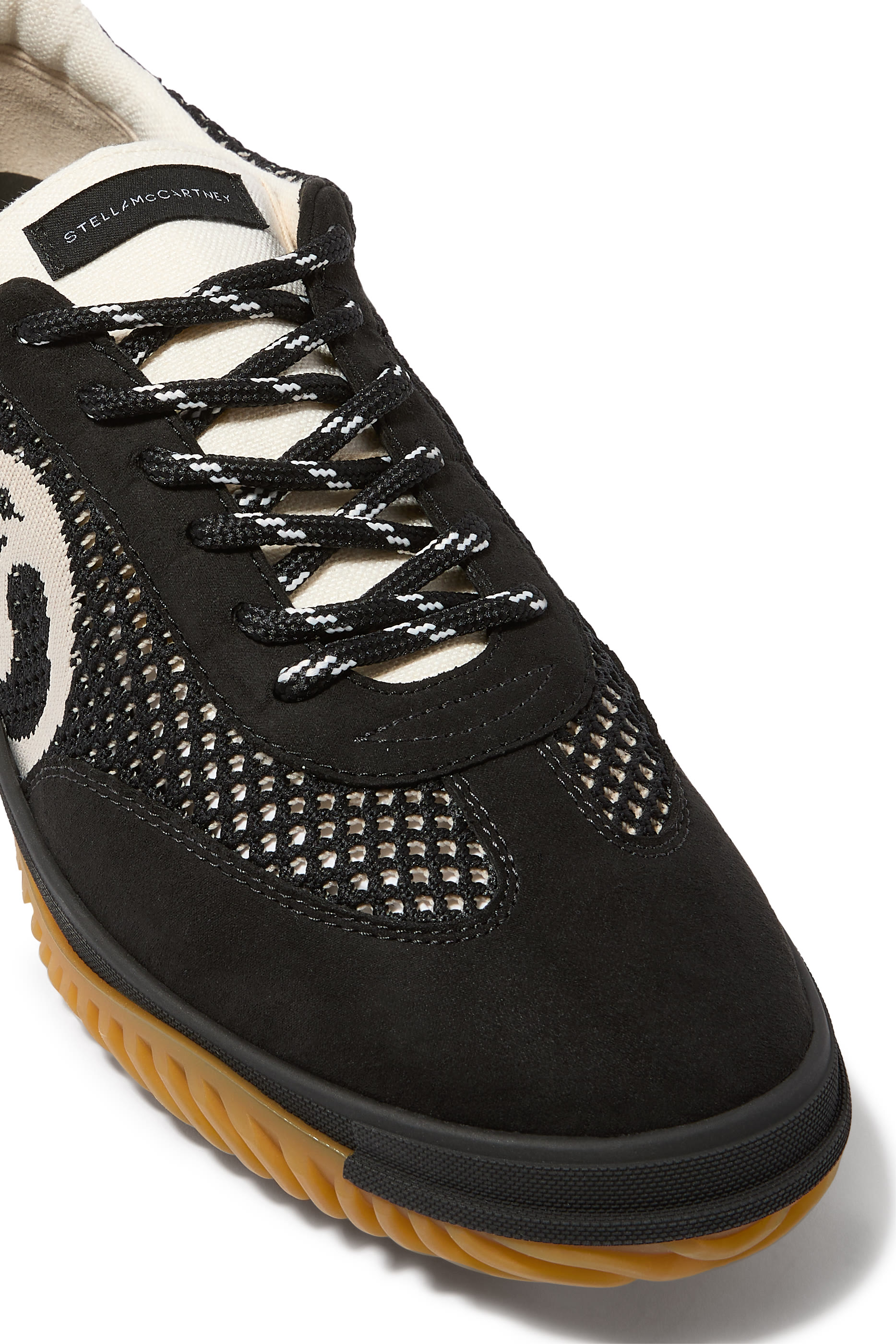  S-Wave Sport Mesh Paneled Sneakers 