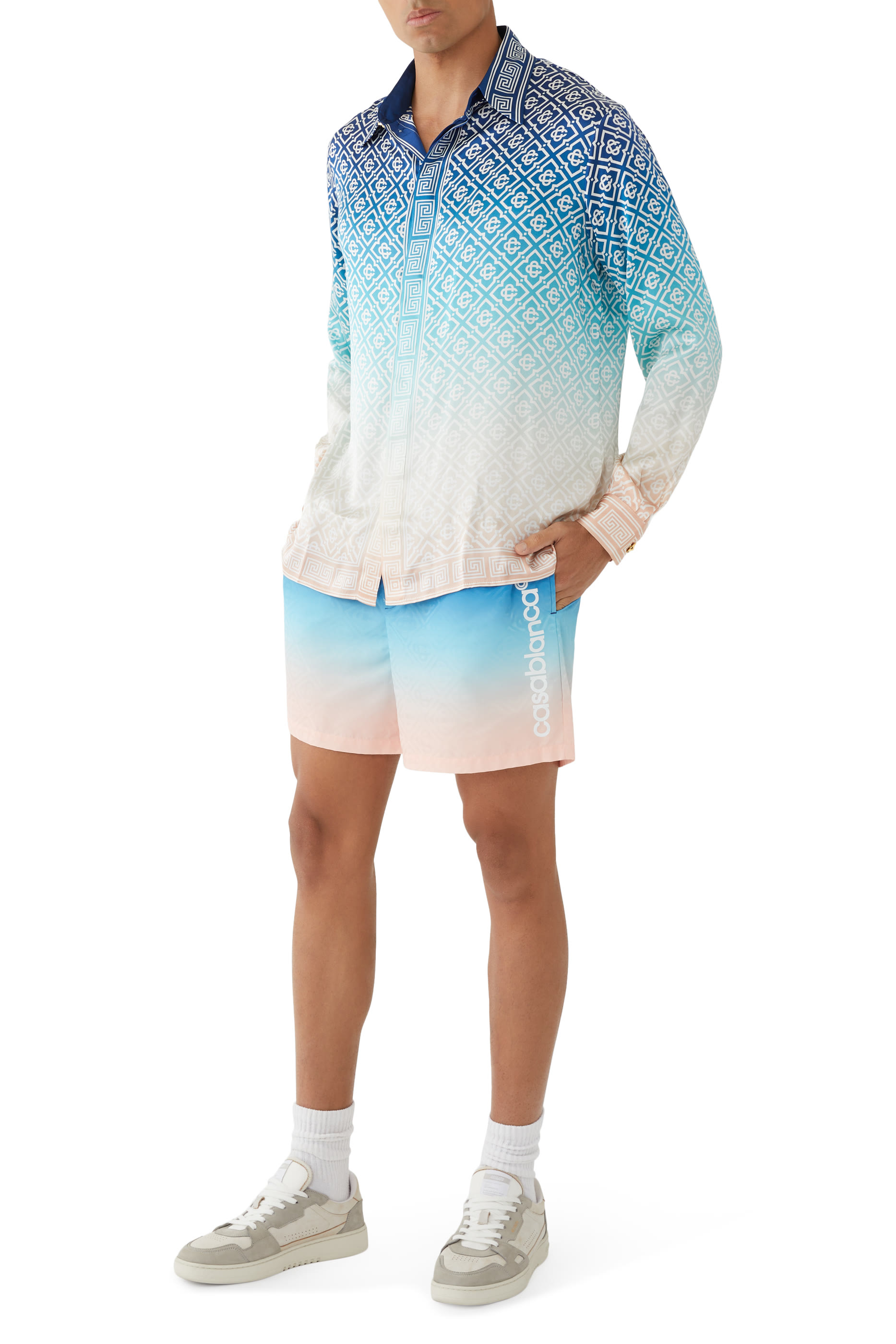 Jacquard Gradient Swim Shorts
