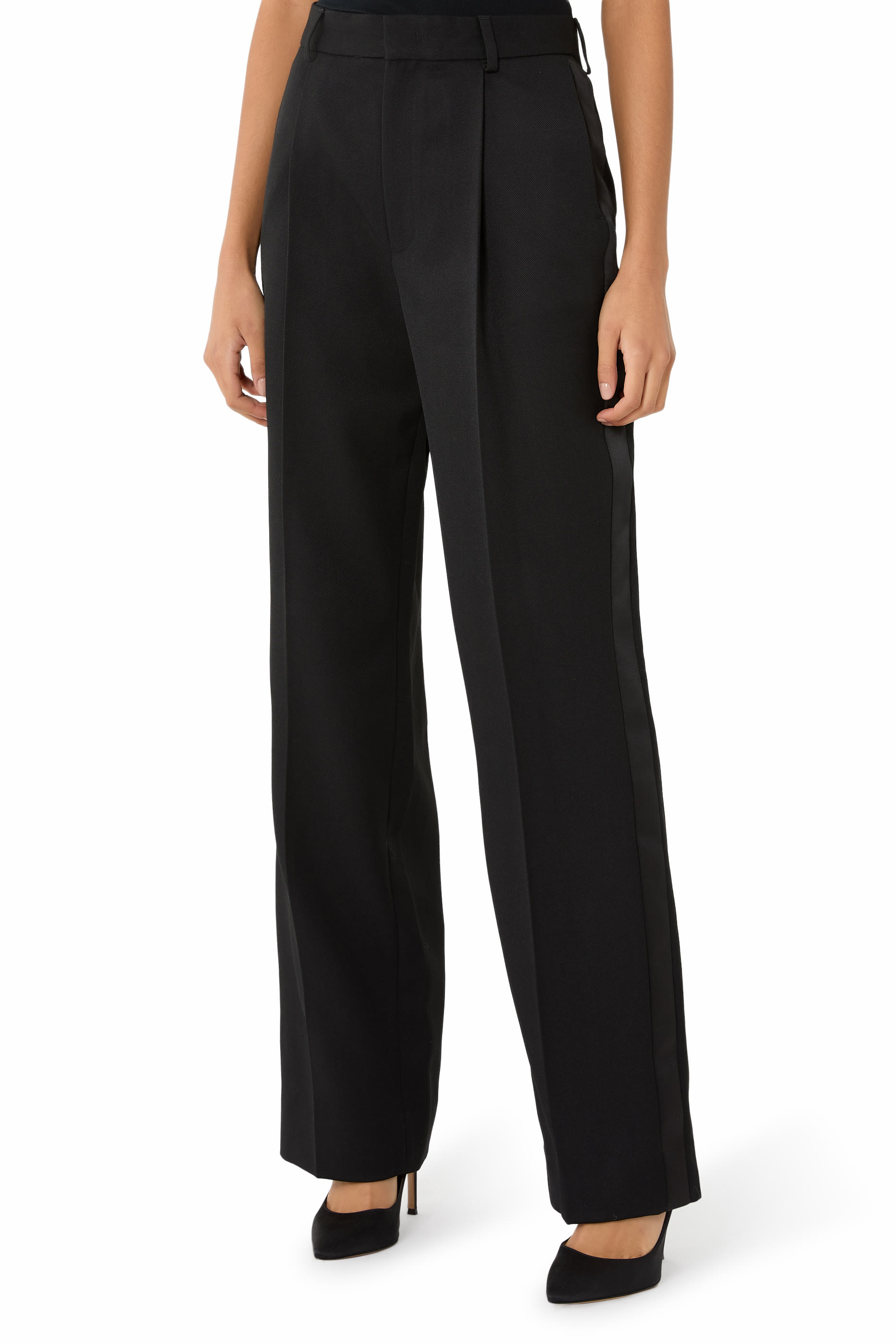 Straight-Leg Tailored Trousers