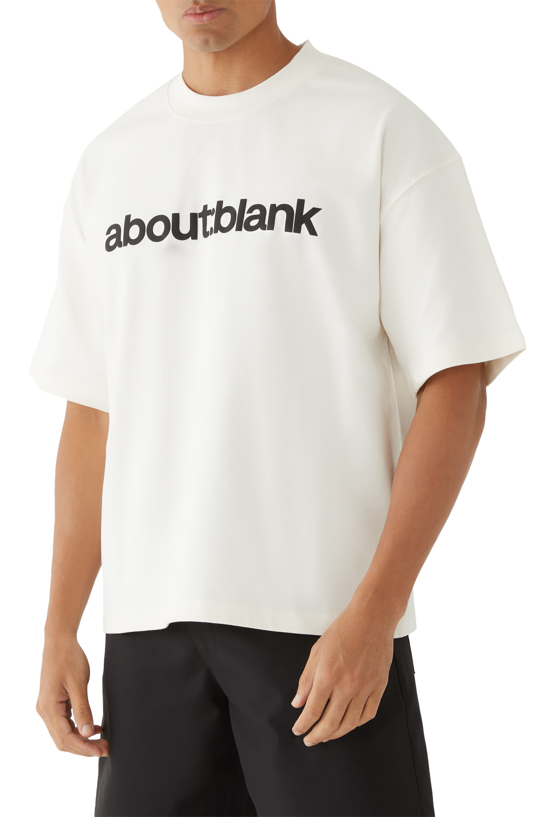 Block Mock Neck T-Shirt