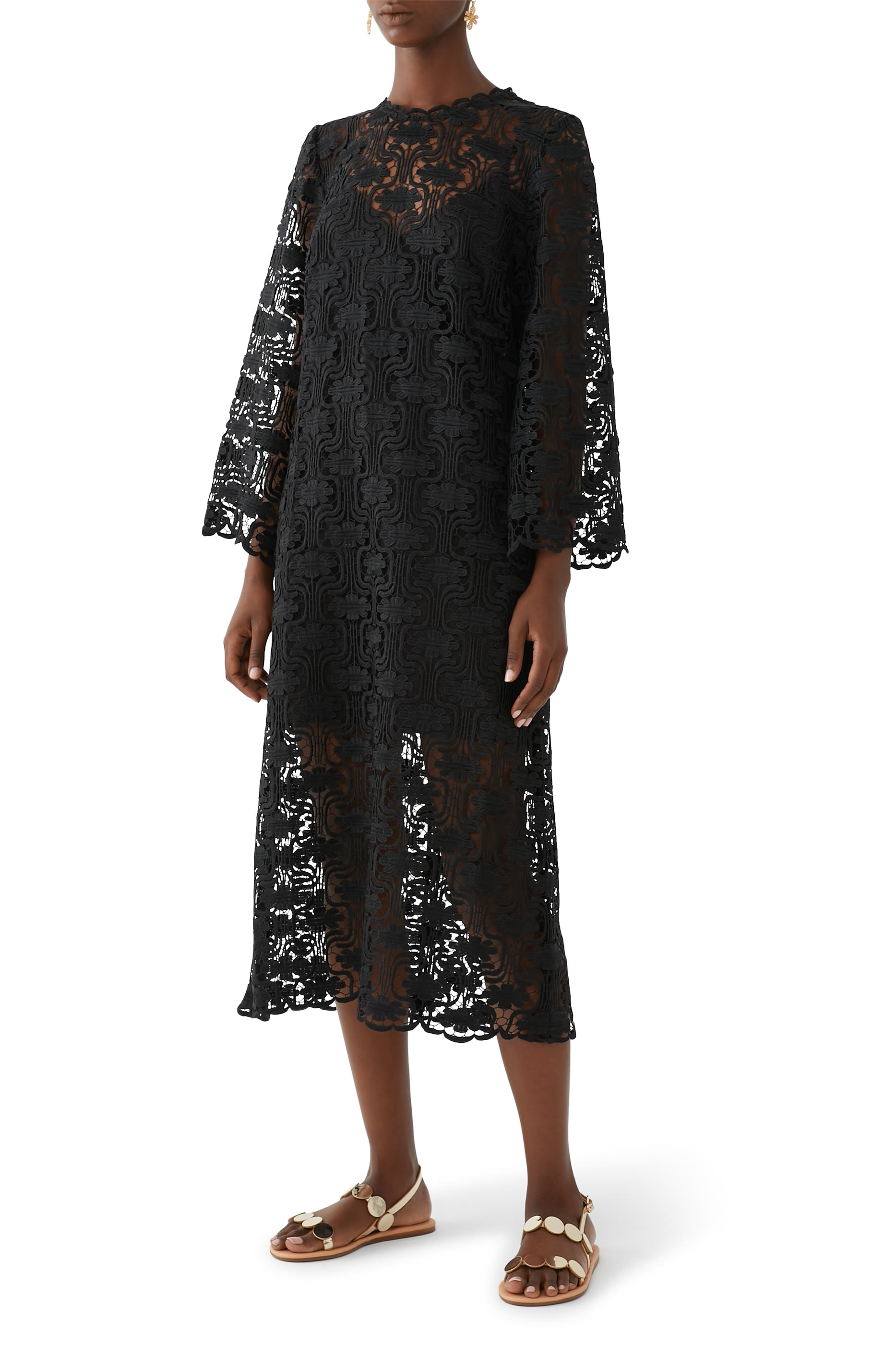 Maxine Lace Midi Dress