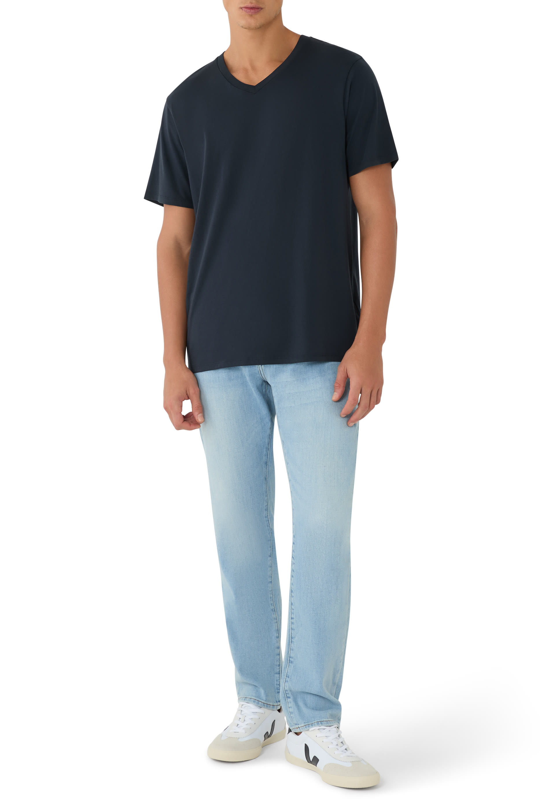 Pima Cotton V-Neck T-Shirt