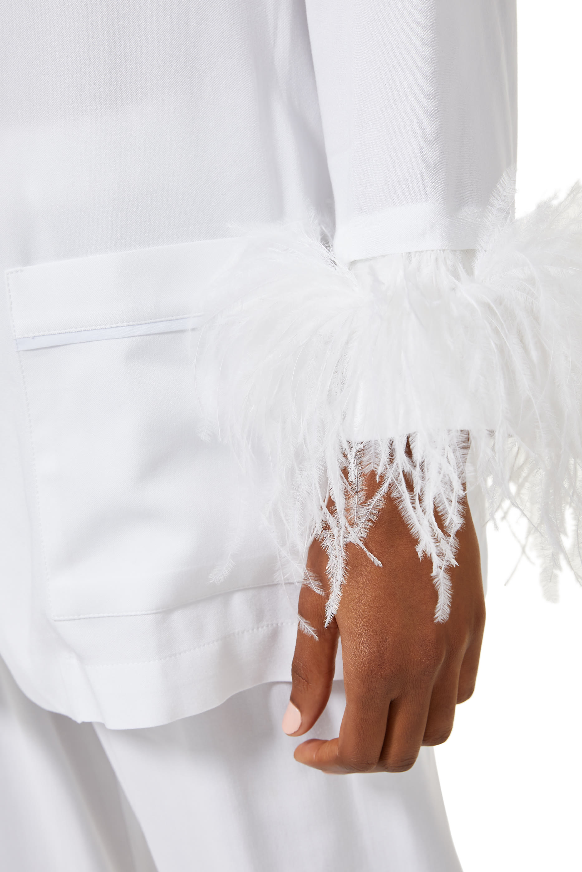 Party Pajama Set With Feathers