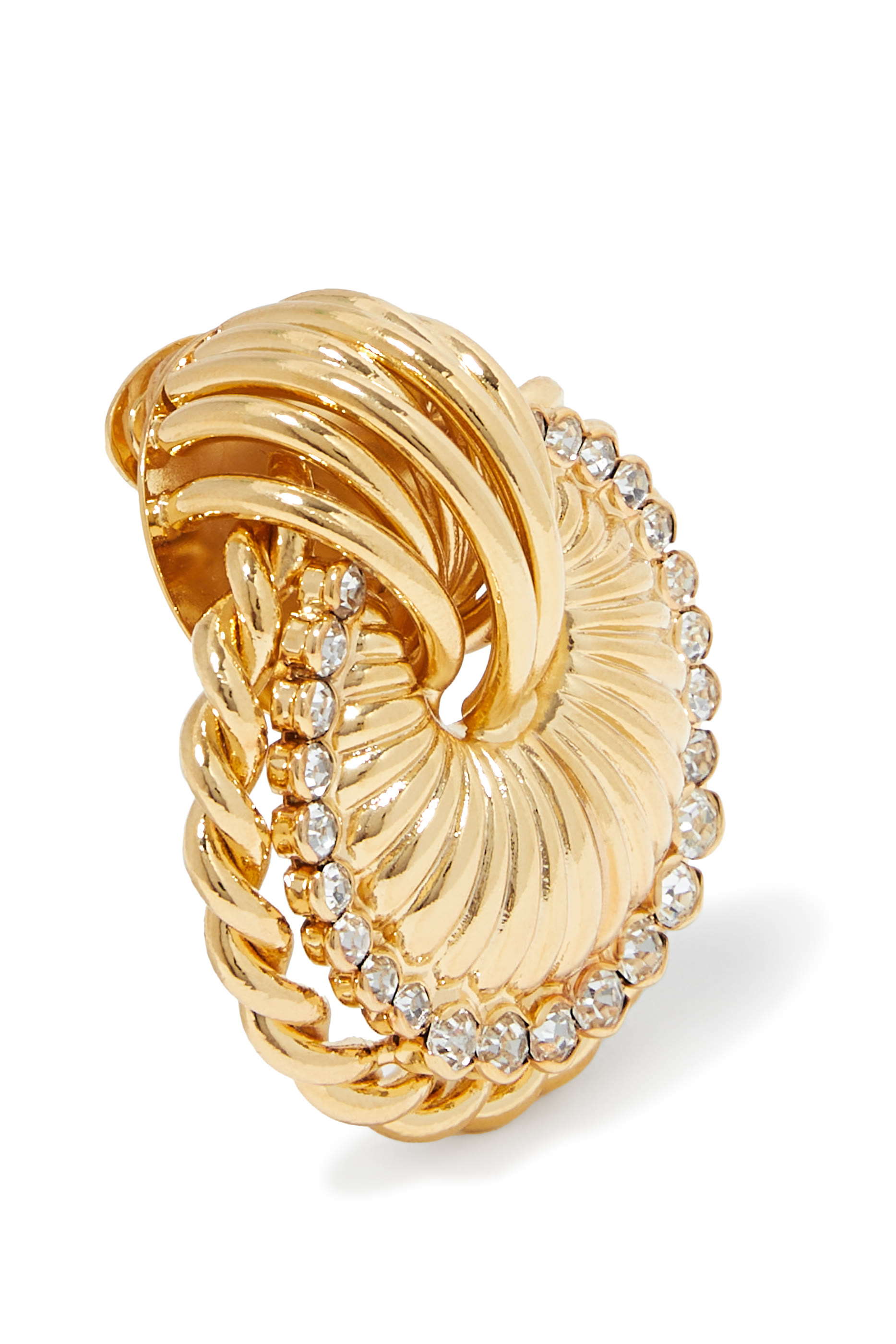 Shell Earrings with Crystals