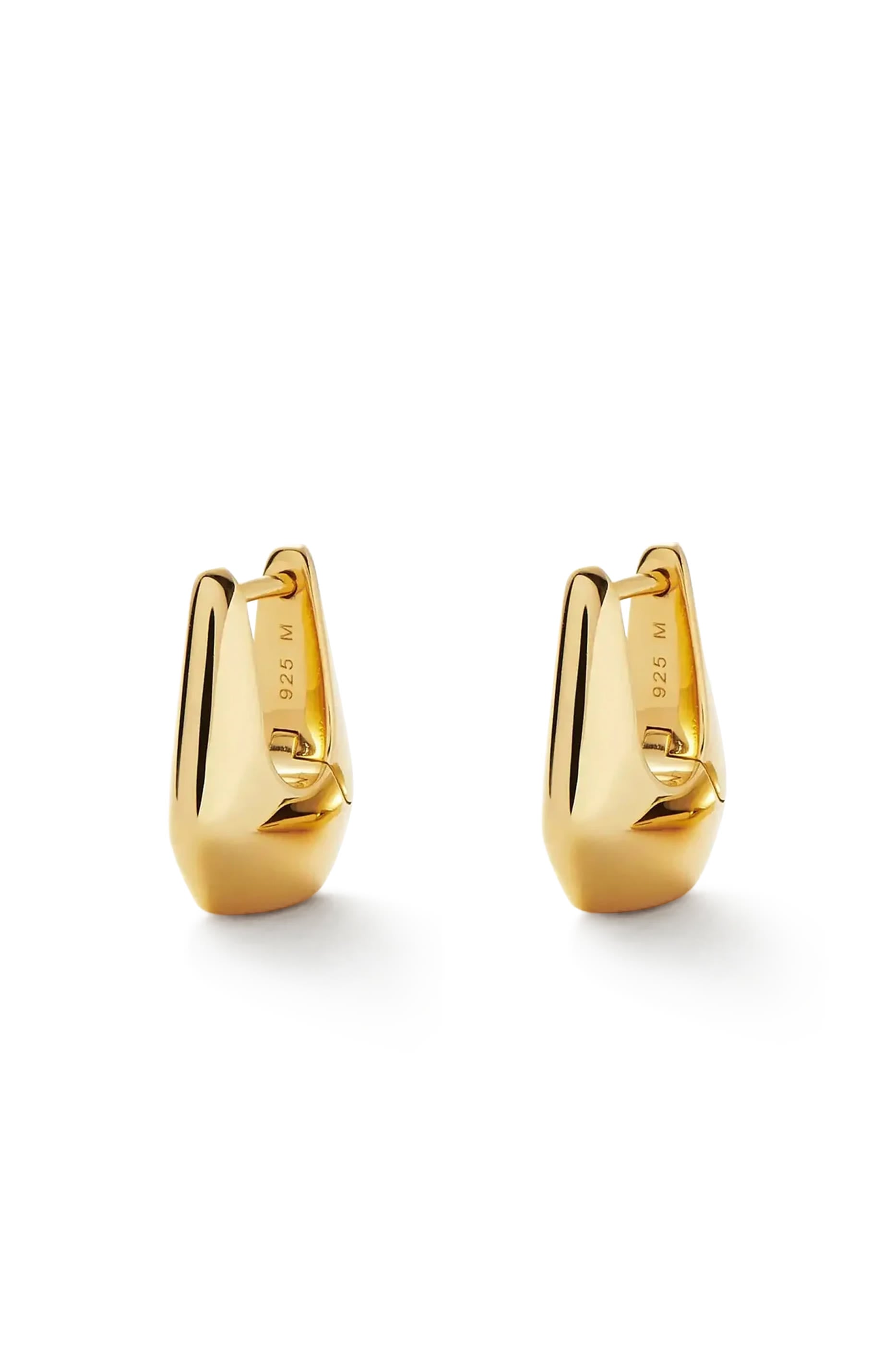 Lucy Williams Mini Graduated Hoops, 18K Gold Plated Vermeil on Sterling Silver
