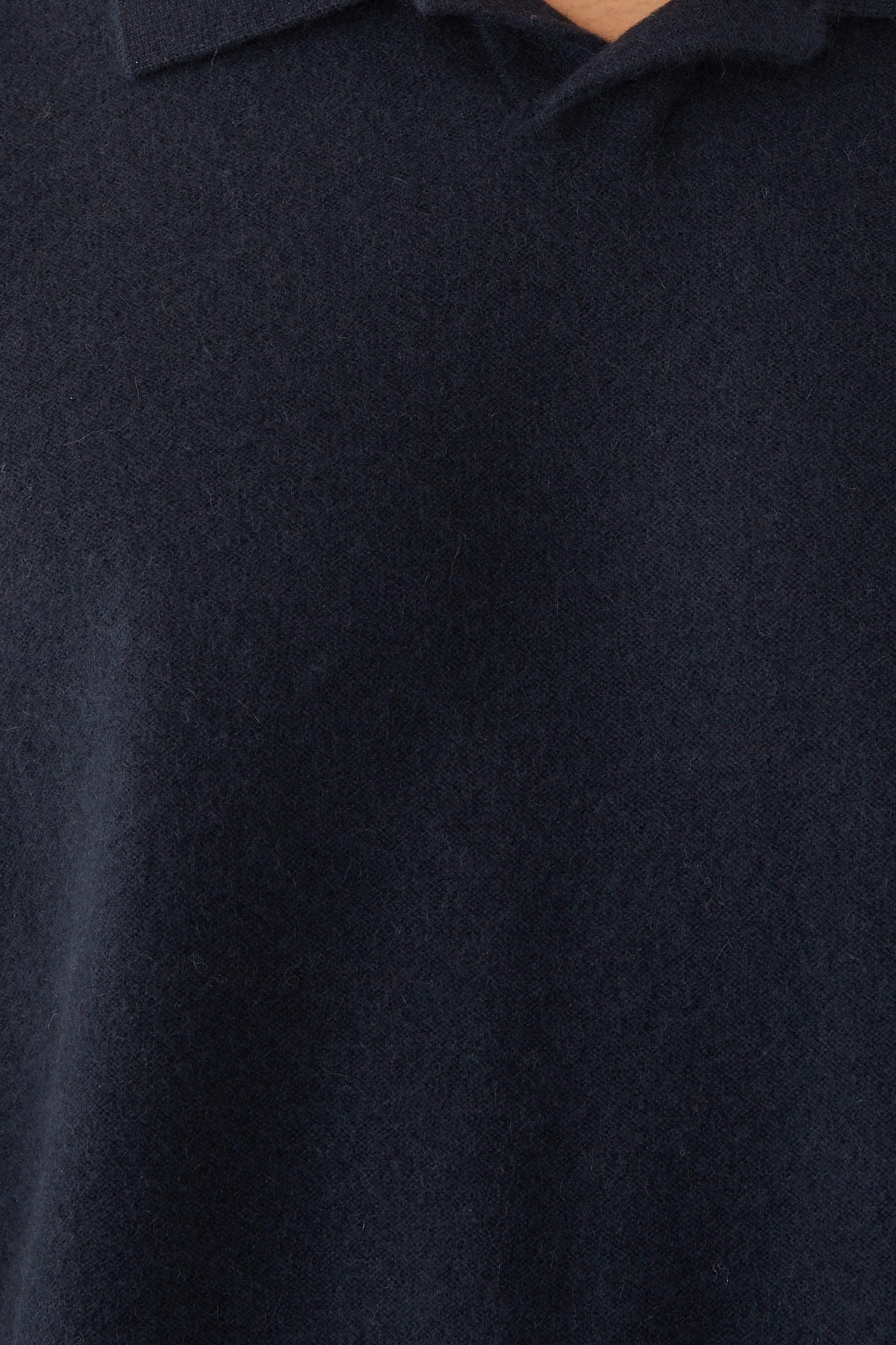 Boiled Cashmere Johnny Collar Sweater