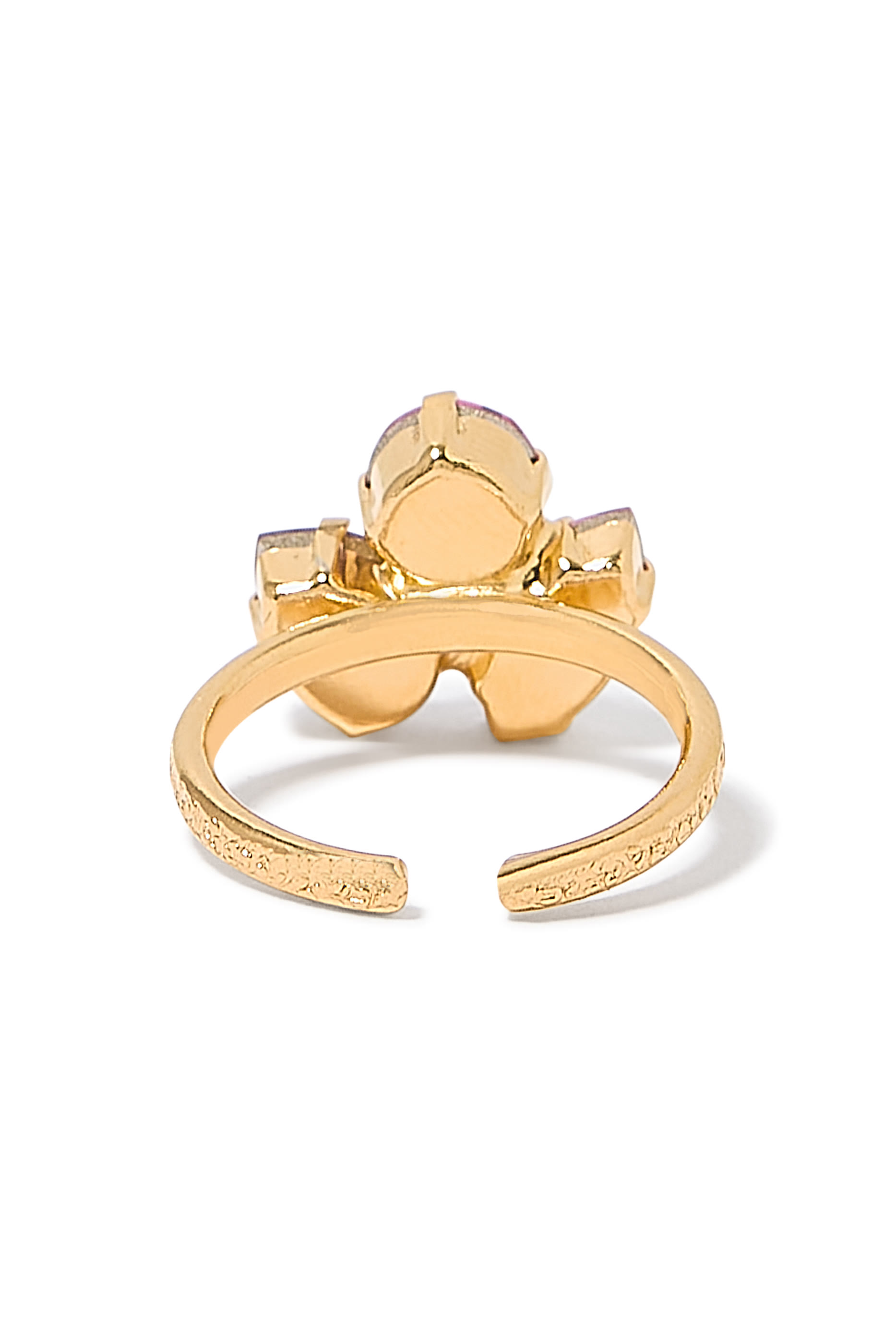 Ana Ring, 18K Gold-Plated Brass