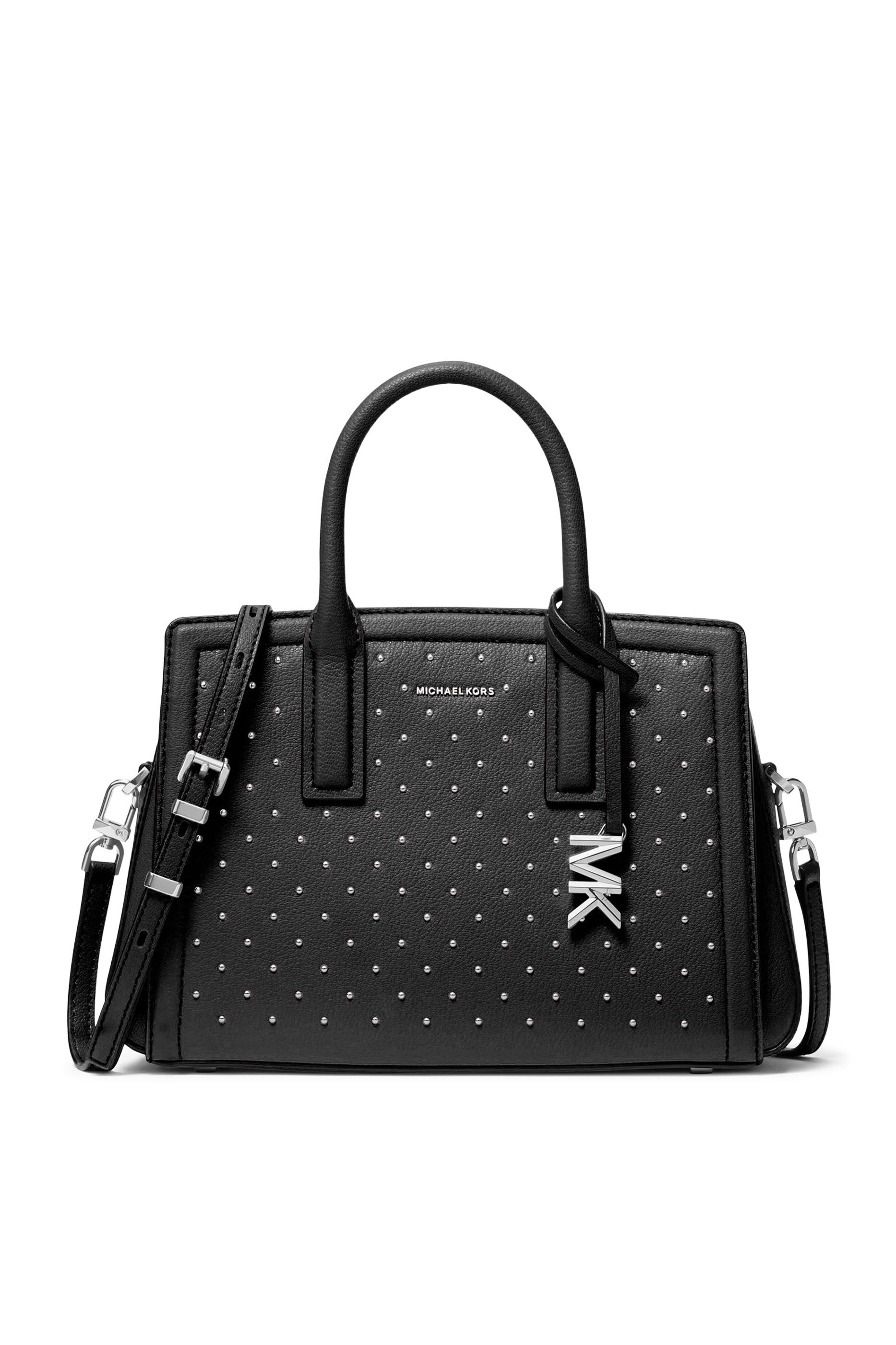 Laila Small Studded Leather Satchel