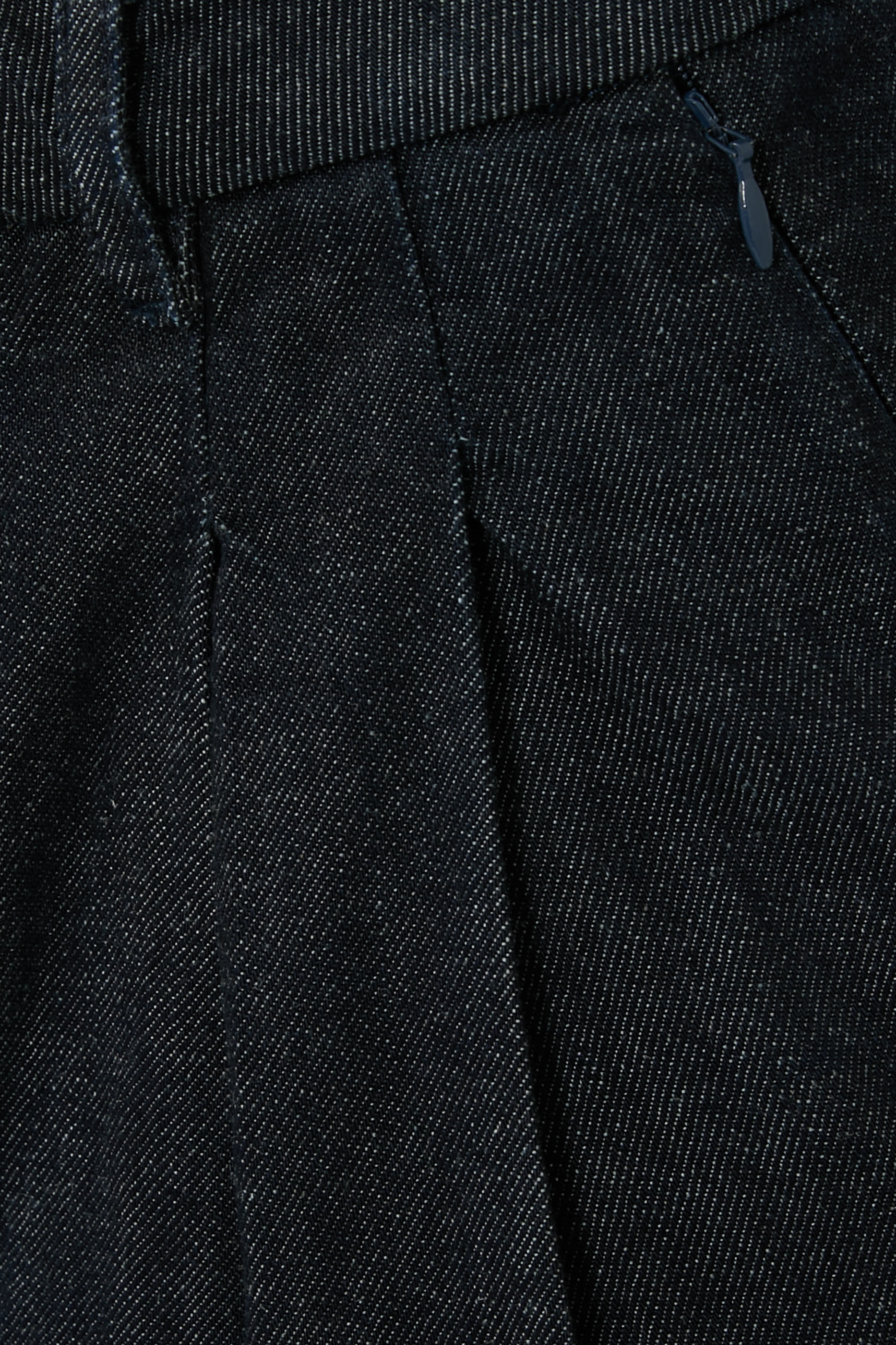 Pleated High Waisted Wide Leg Trouser