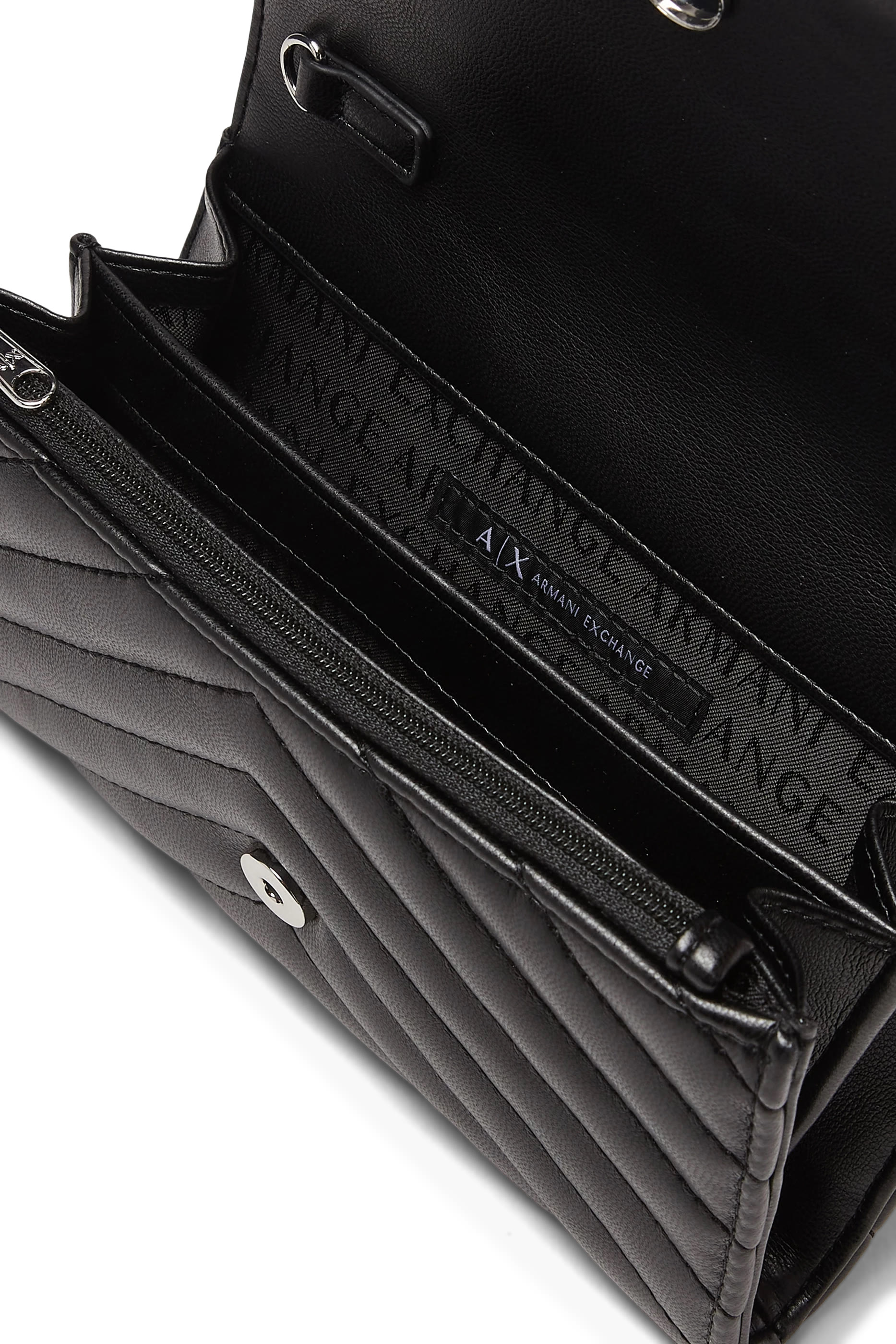 Victoria Logo Chain Faux Leather Wallet