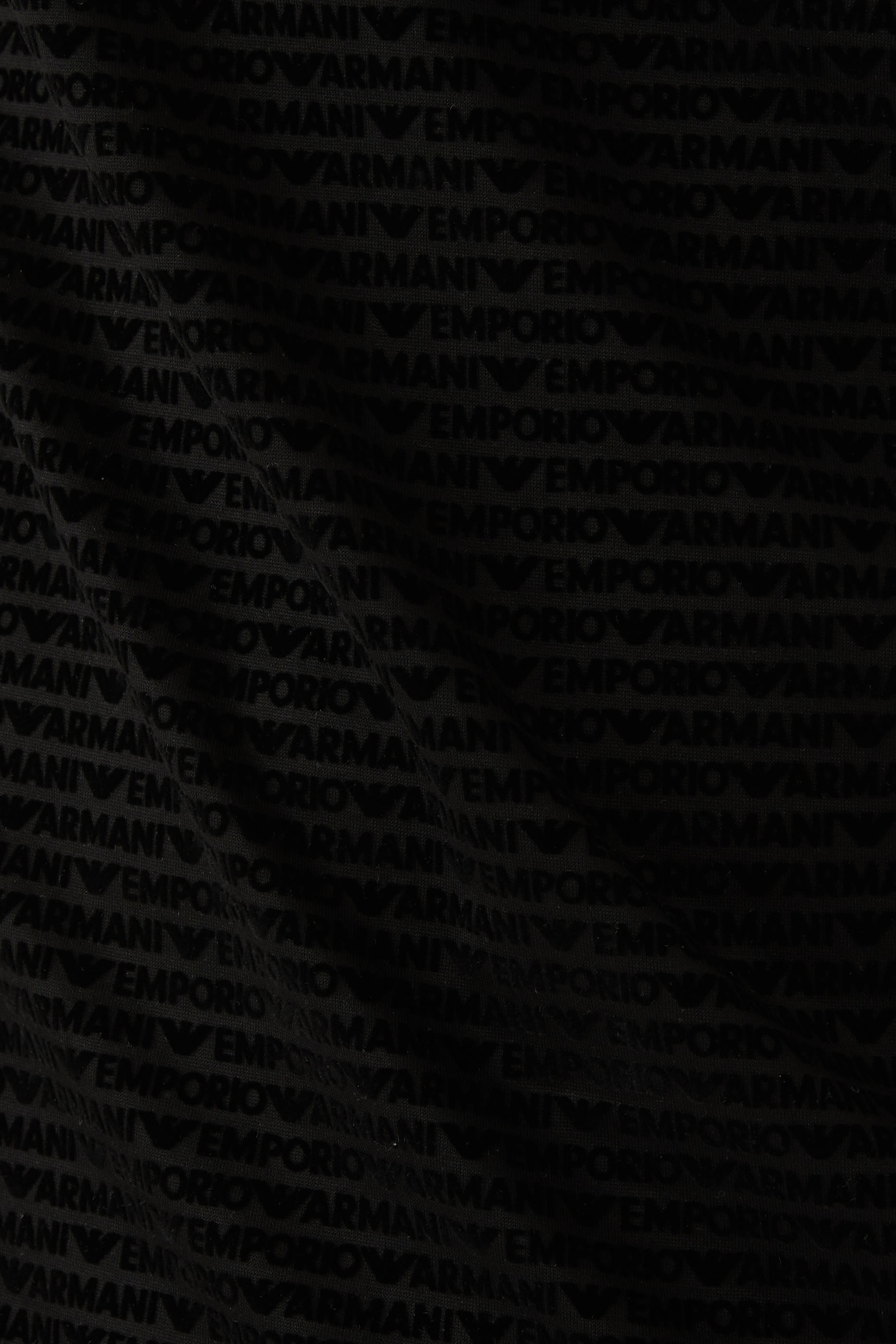 All-Over Flock Logo Lettering T-Shirt