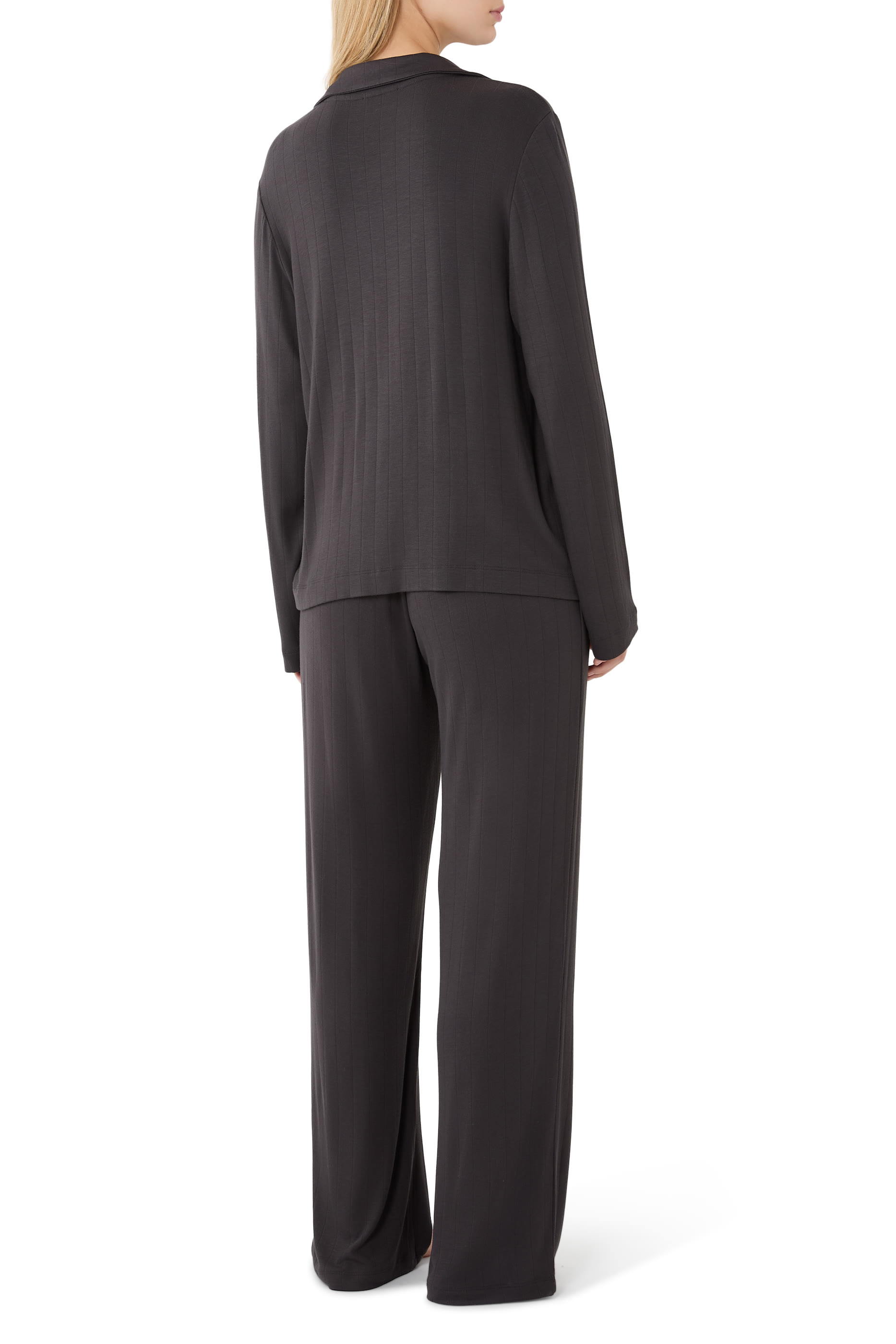 Jersey Classic Flat Rib Pajama Set 