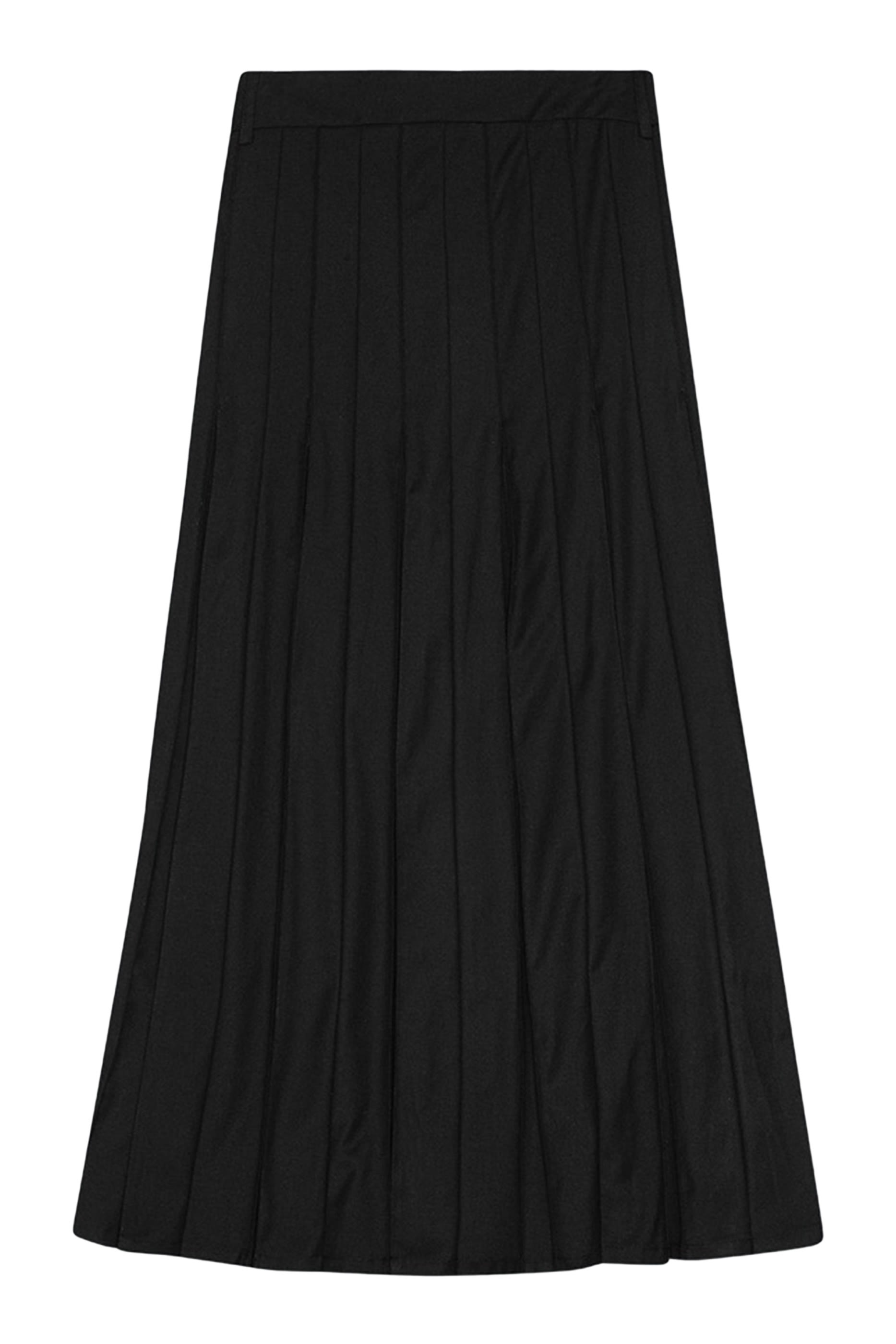 Pleated Suiting Skirt