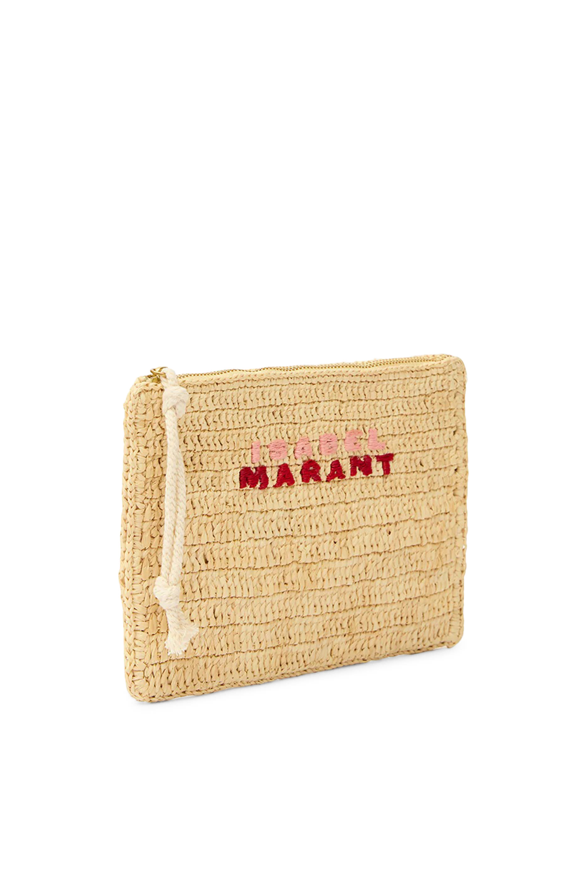 Praia Raffia Clutch Bag