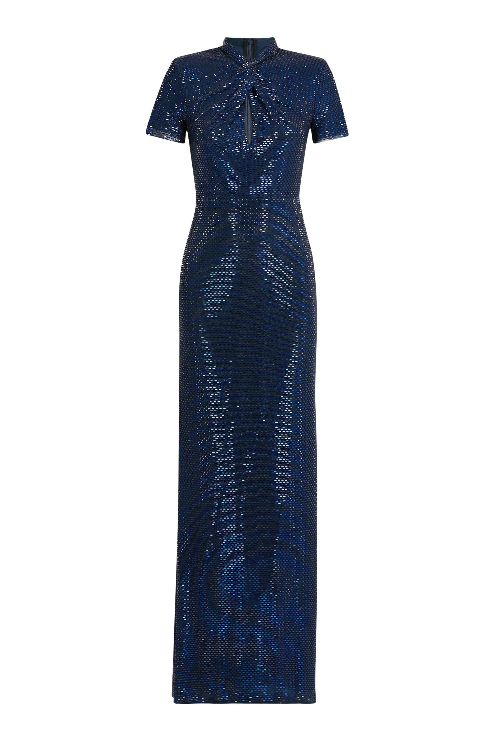 Mesh Twist Maxi Dress