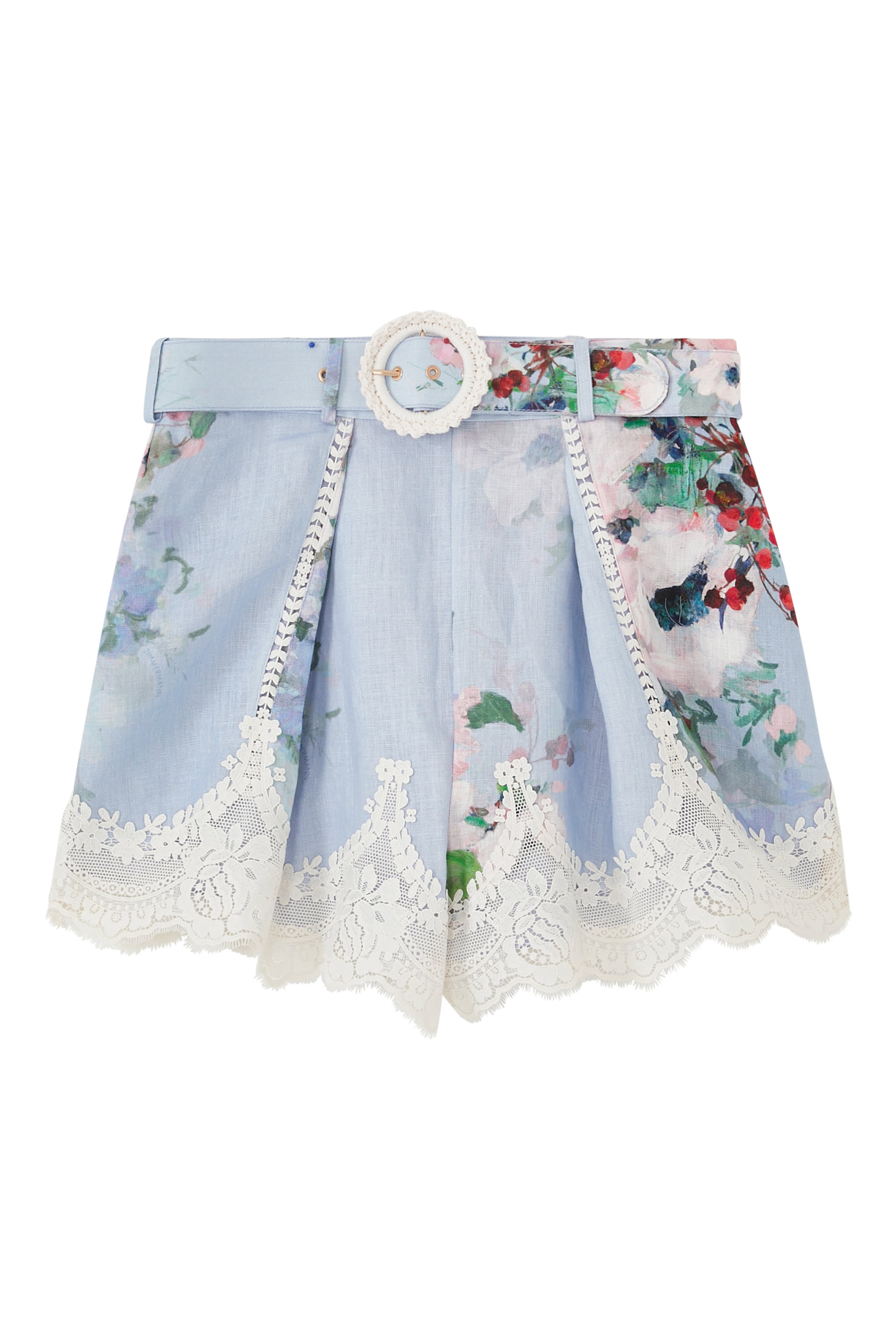 Everley Lace Trim Tuck Short