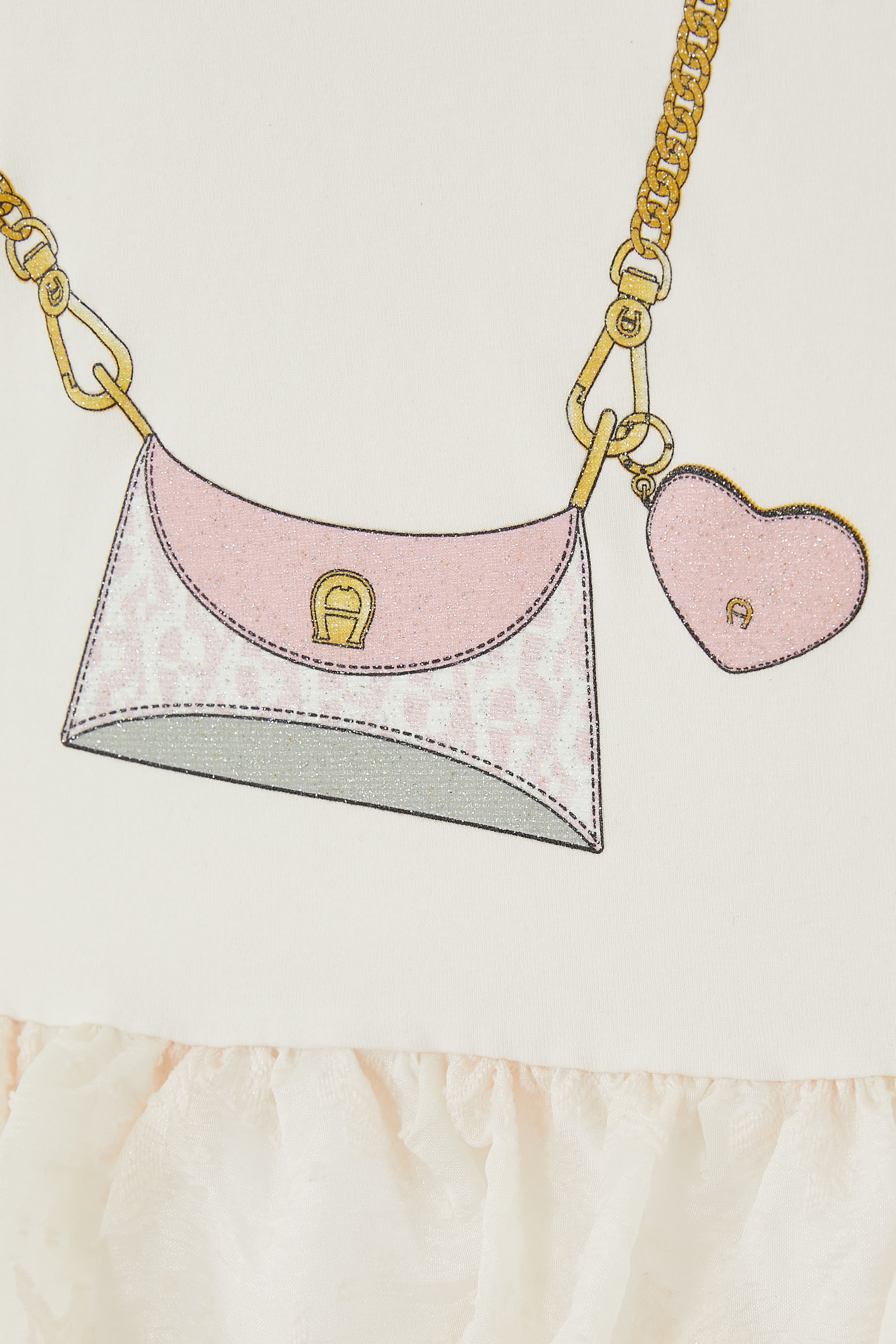 Kids Ruffle Purse Print Dress