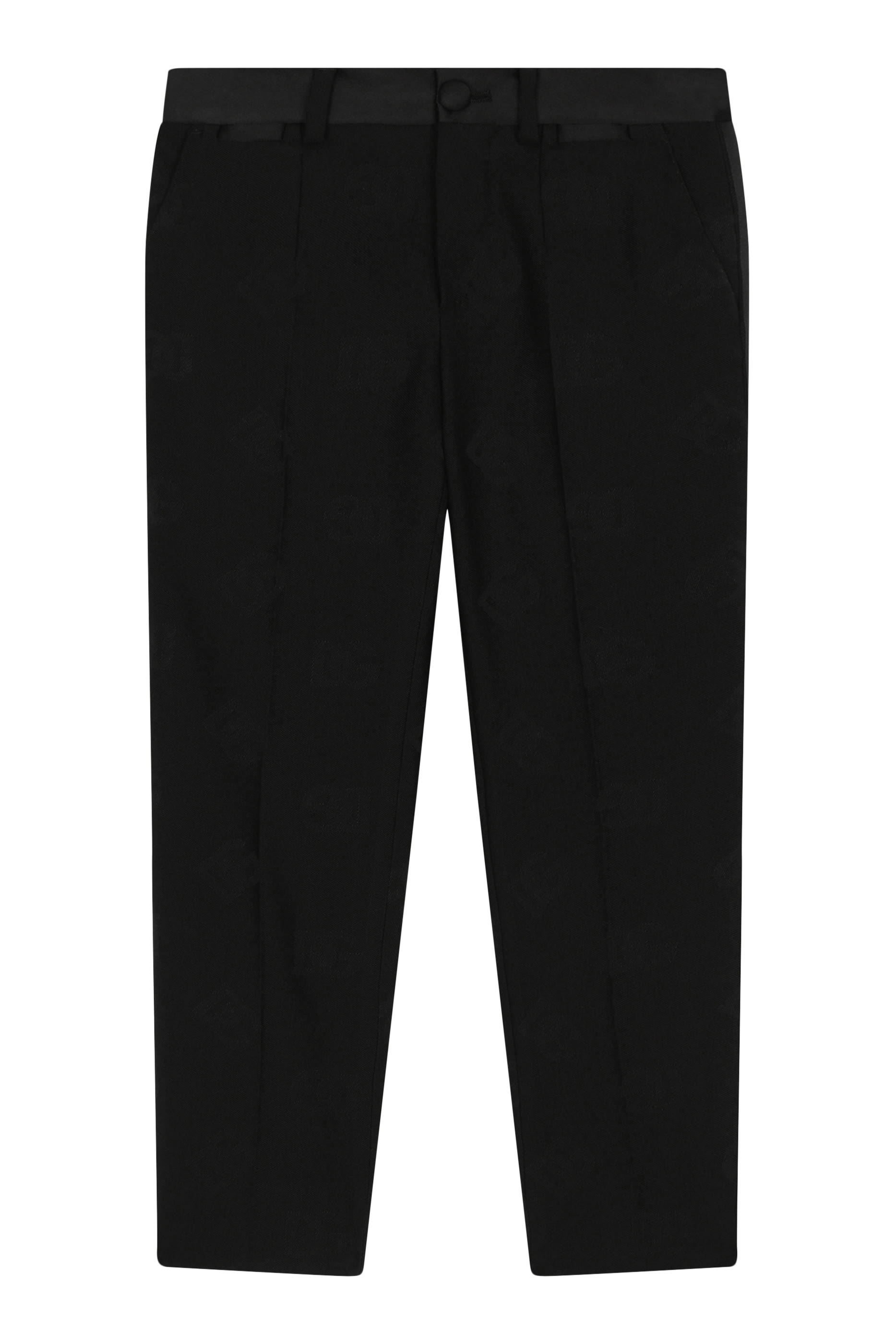 Kids Classic Wool Jacquard Trousers