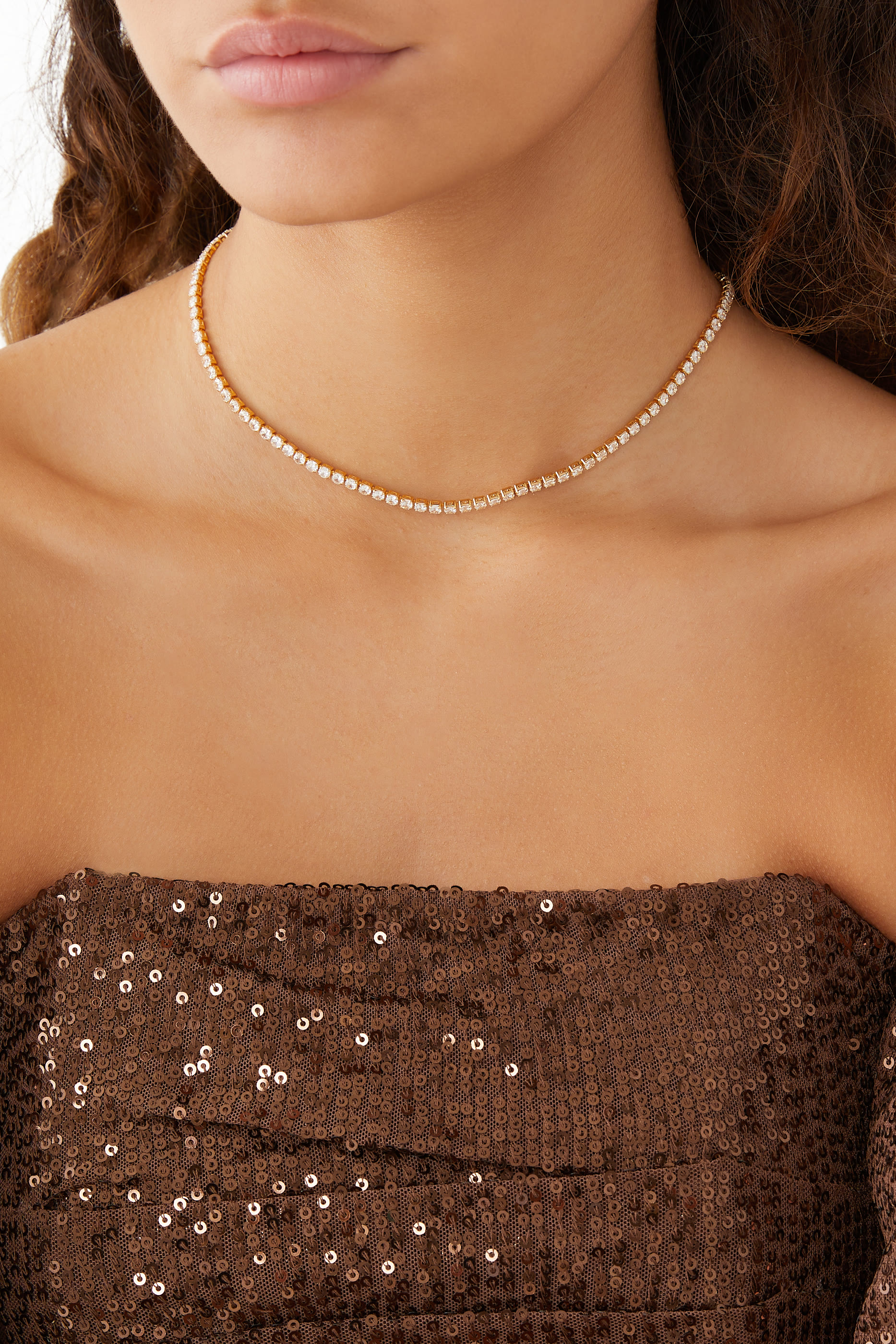 Mini Zara Tennis Necklace