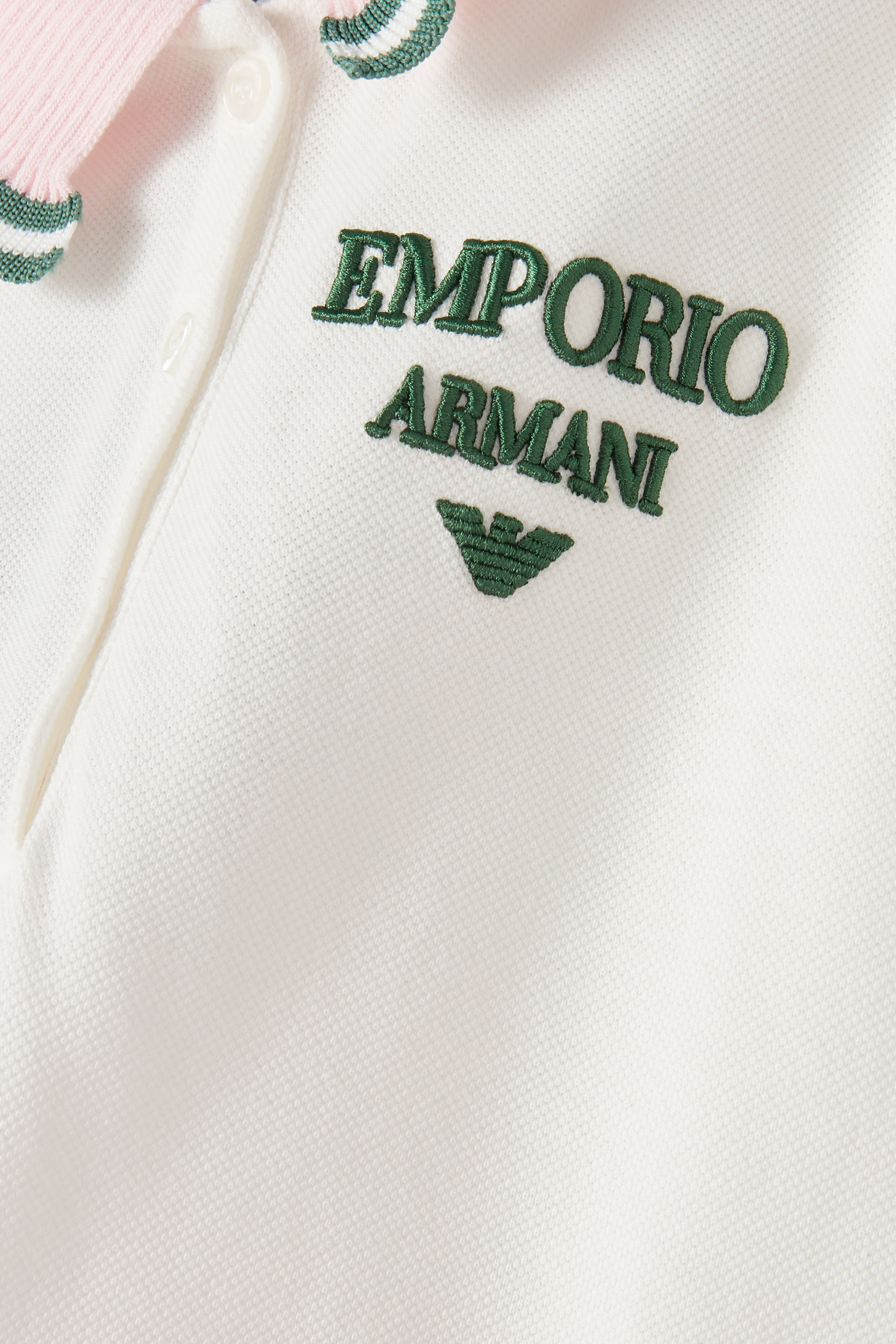 Kids EA7 Polo Shirt Pleated Dress