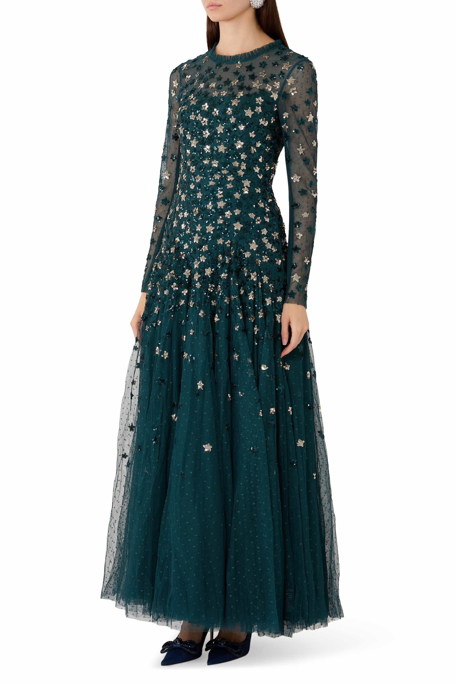 Starry Nights Round Neck Gown