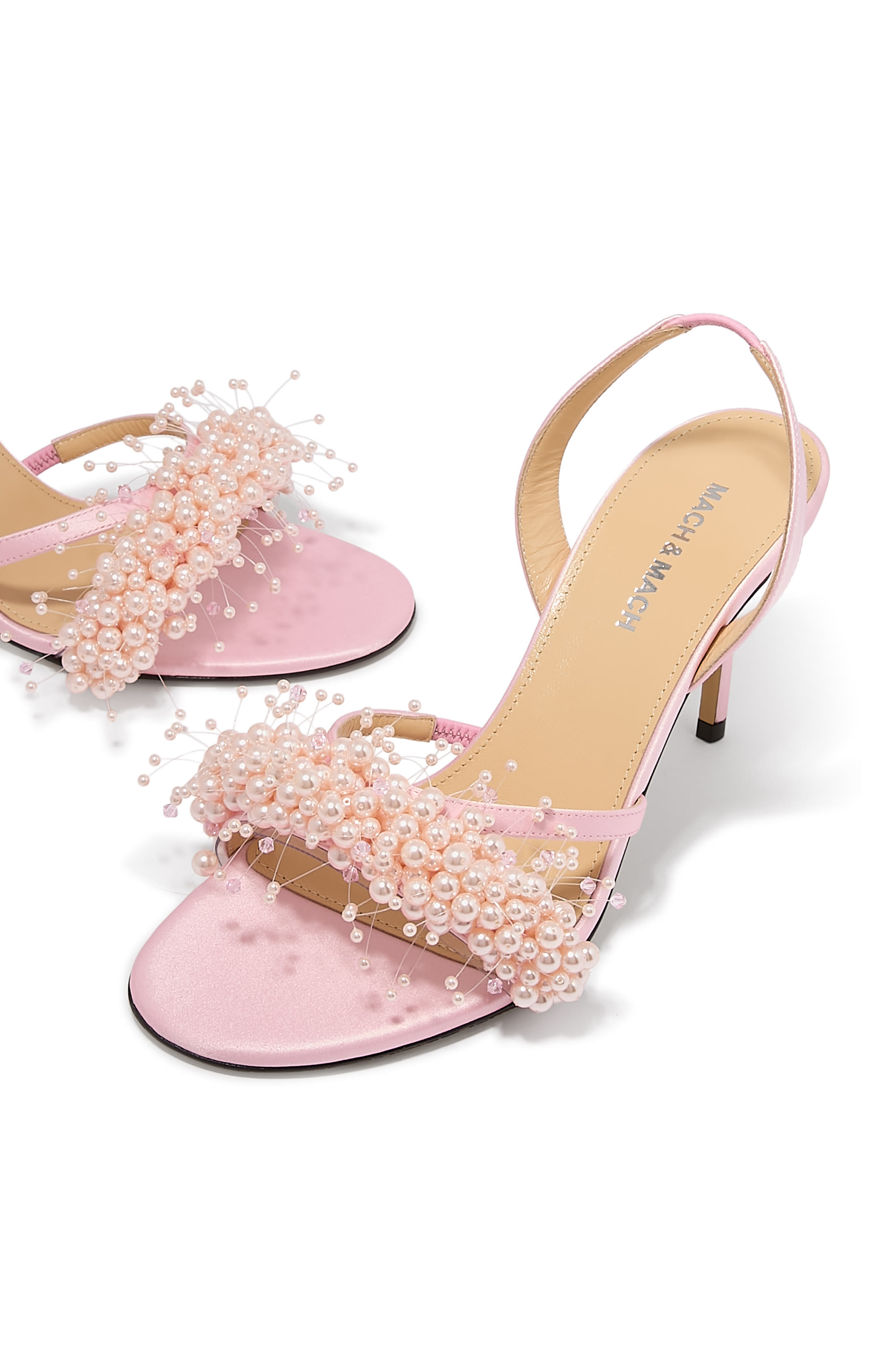 Floating Pearl Satin 85 Sandals
