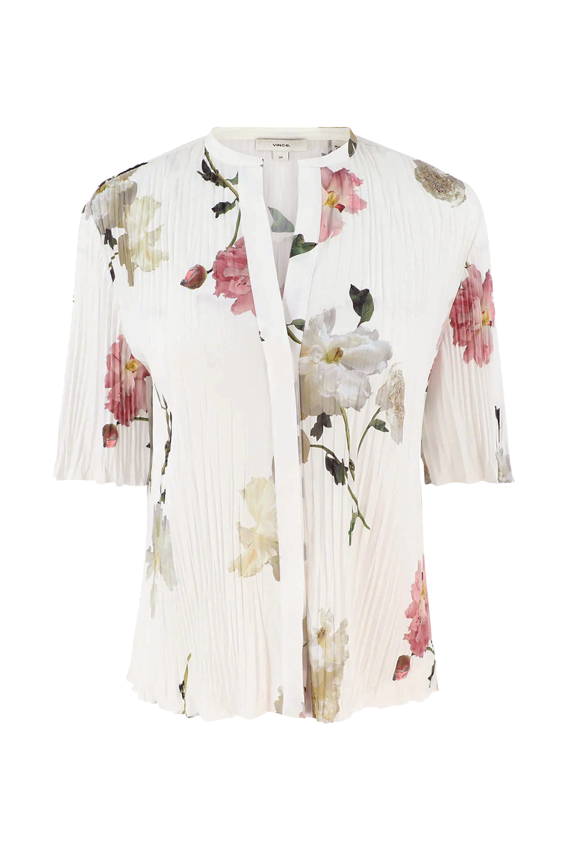 Wilted Peony Pleated Blouse