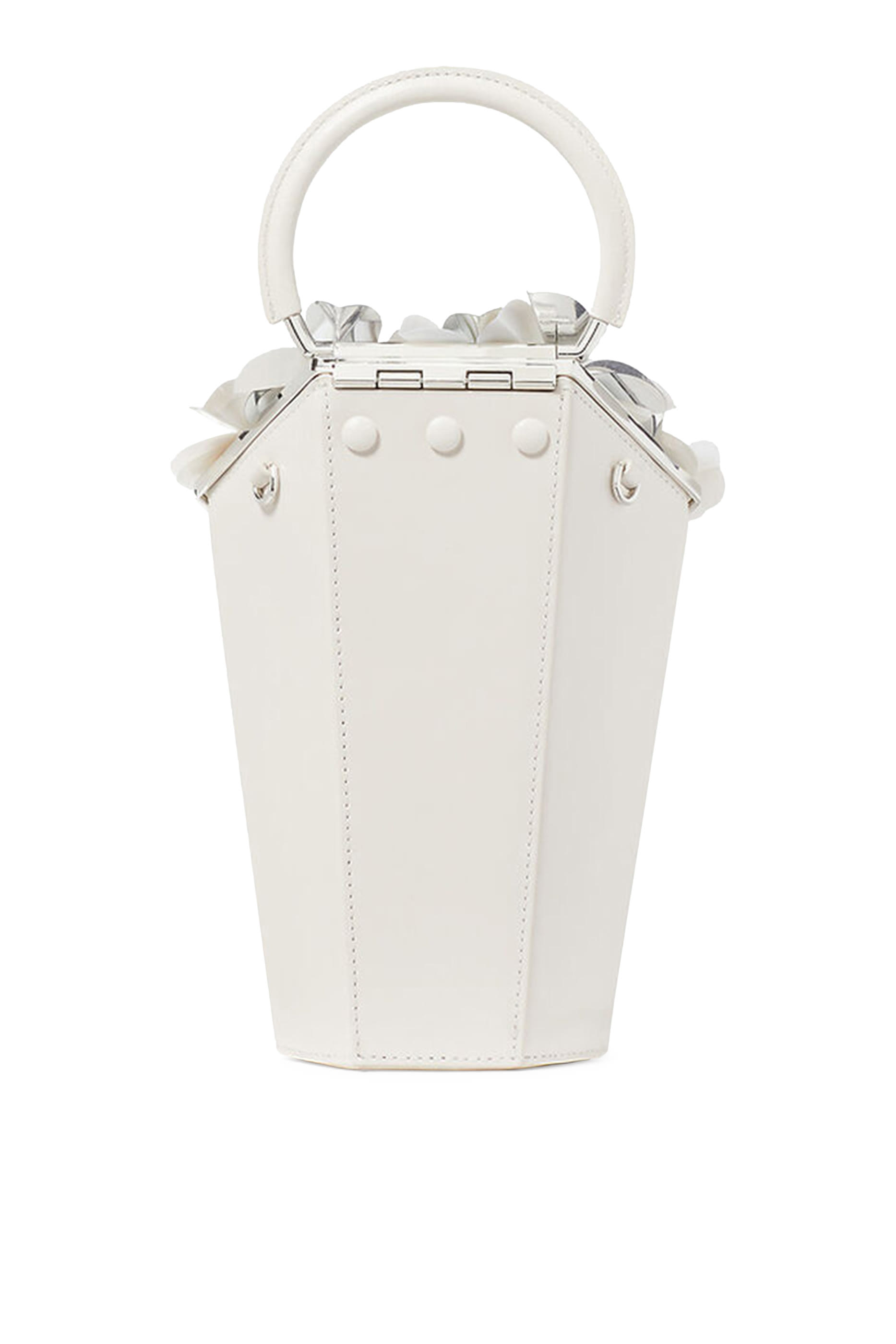 In Bloom Bouquet Embellished 3D Vase Top-Handle Bag